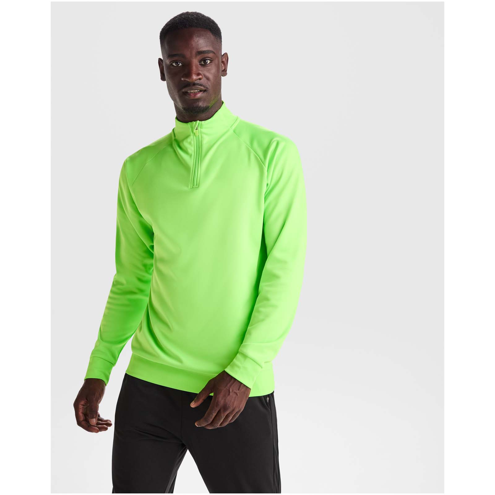 Roly Sweatshirt de 200 g/m² Epiro à manches longues unisexe avec fermeture demi-zip