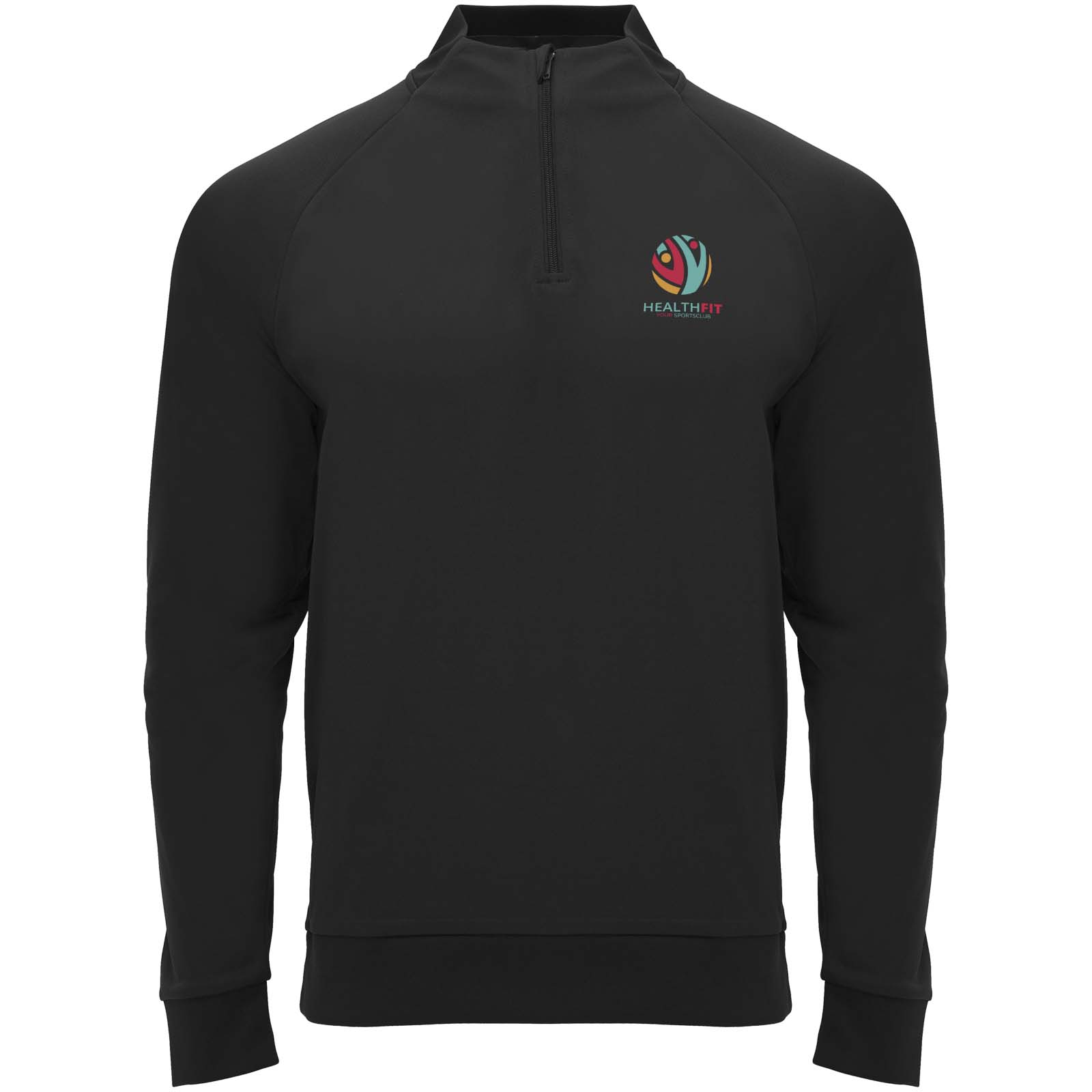 Roly Sweatshirt de 200 g/m² Epiro à manches longues unisexe avec fermeture demi-zip