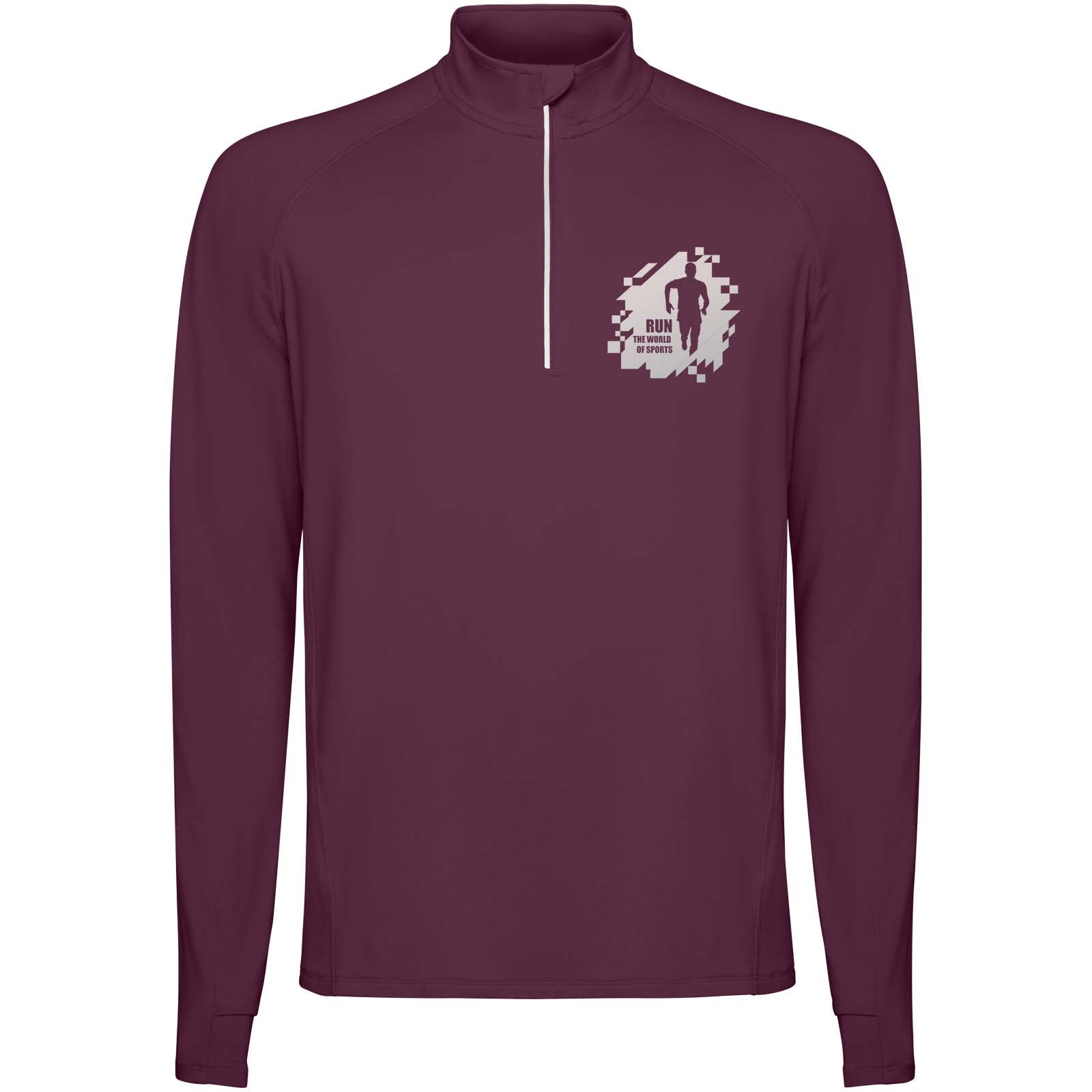 Roly Sweatshirt de 200 g/m² Estambul à manches longues et col demi-zip pour homme