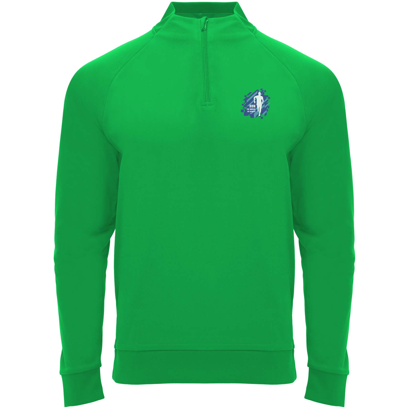 Roly Sweatshirt de 200 g/m² Epiro à manches longues unisexe avec fermeture demi-zip