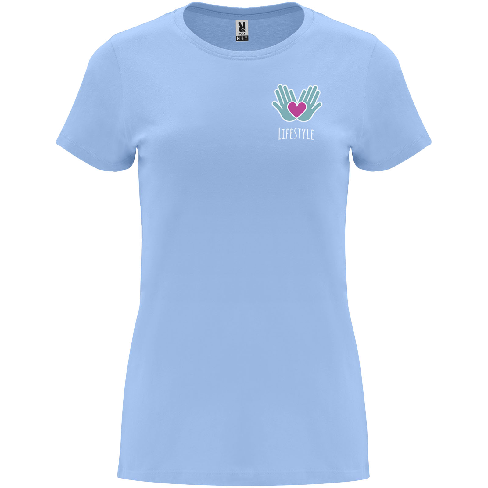 Roly T-shirt de 170 g/m² Capri à manches courtes pour femme