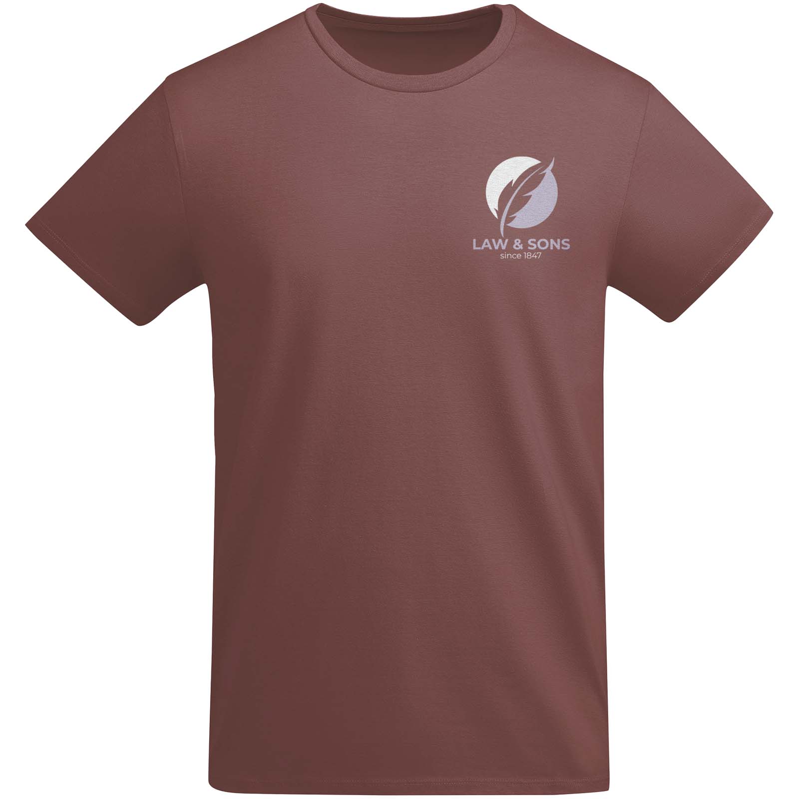 Roly T-shirt de 175 g/m² Breda en coton organique à manches courtes pour homme