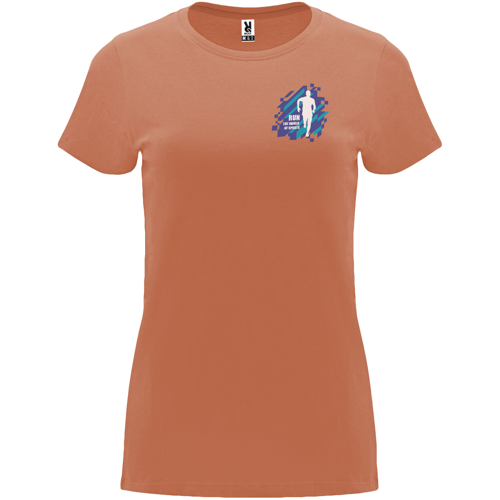 Roly T-shirt de 170 g/m² Capri à manches courtes pour femme