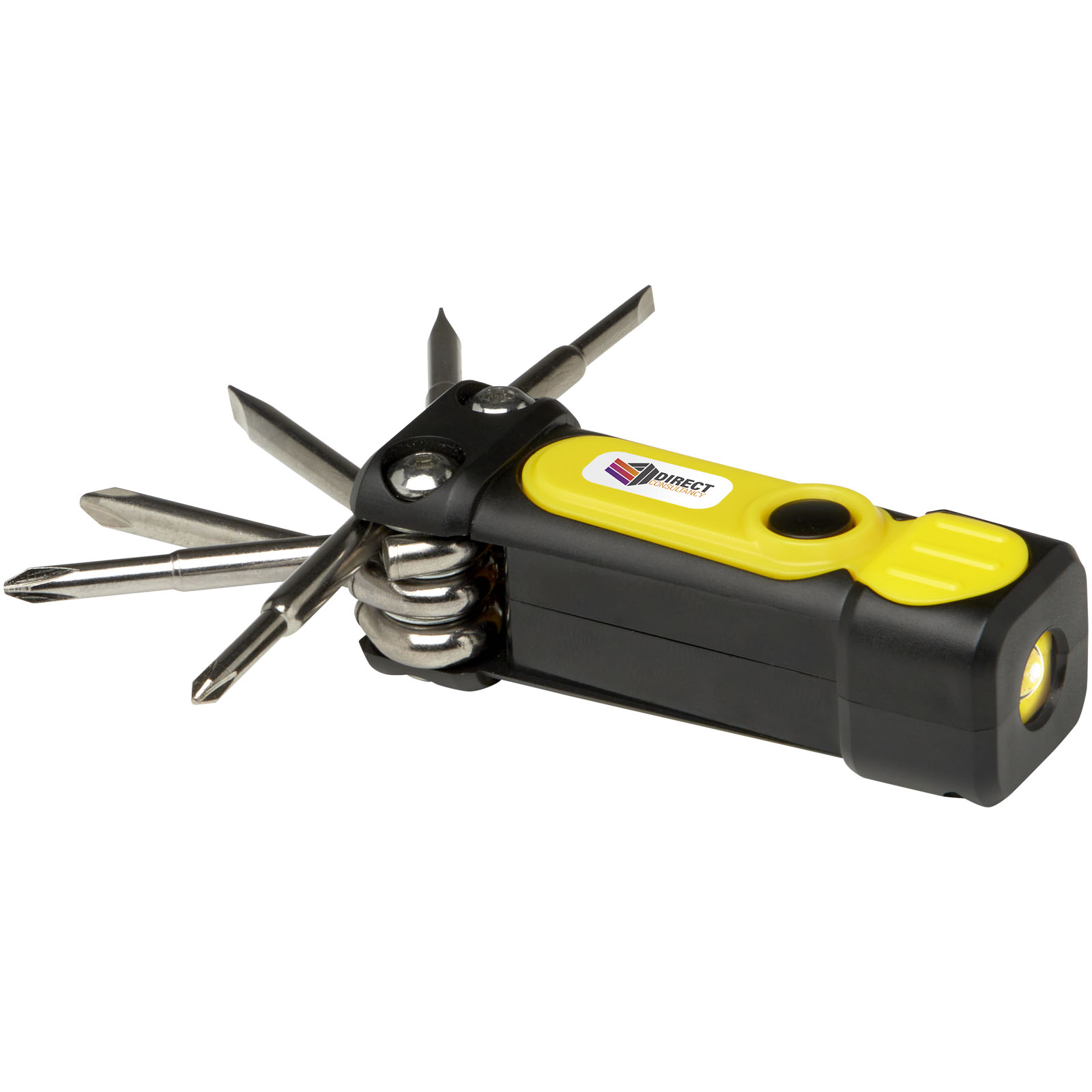 STAC Jeu de tournevis Octo 8-en-1 RCS en plastique recyclé avec torche