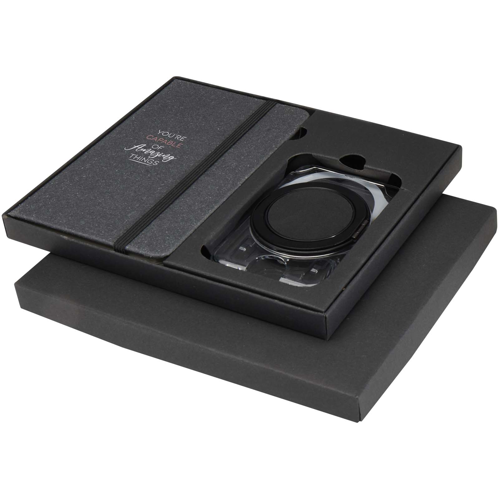 Coffret cadeau Kern avec carnet à couverture rigide A6 et portefeuille MagSafe