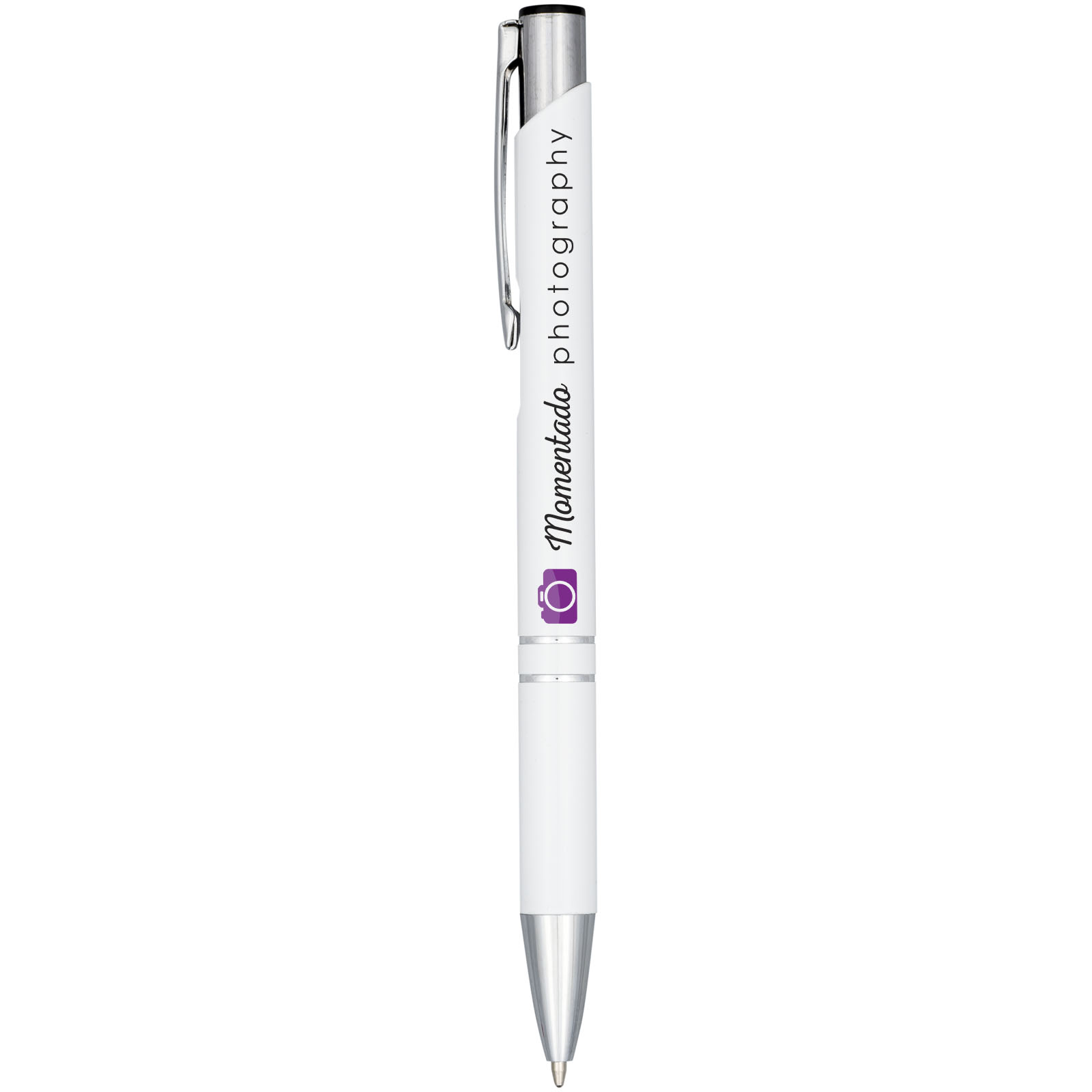 Stylo bille aluminium anodisé Moneta (encre bleue)