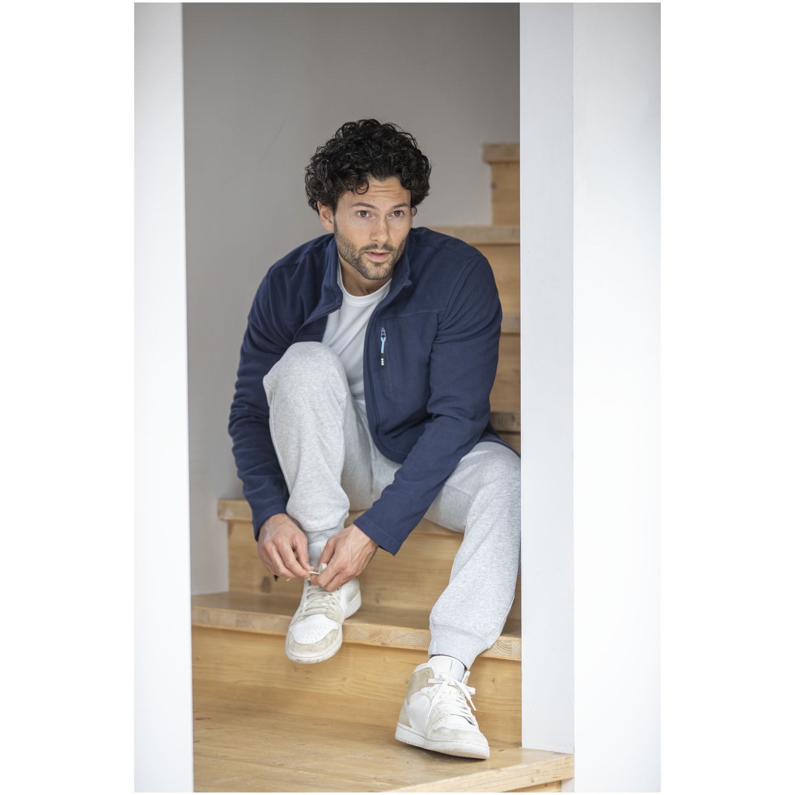 Elevate Veste Amber pour homme en polaire recyclée GRS entièrement zippée