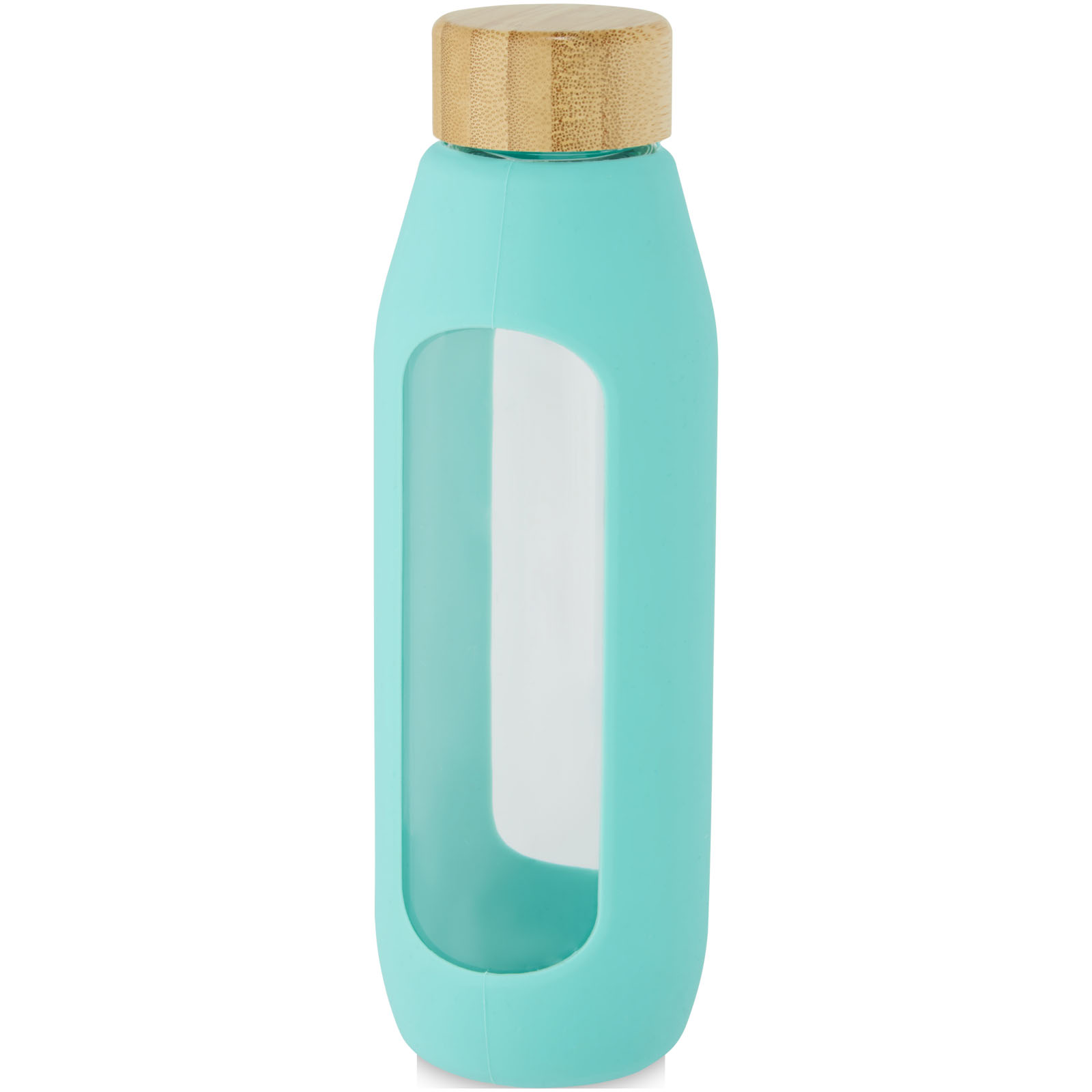 Bouteille Tidan de 600 ml en verre borosilicate avec grip en silicone