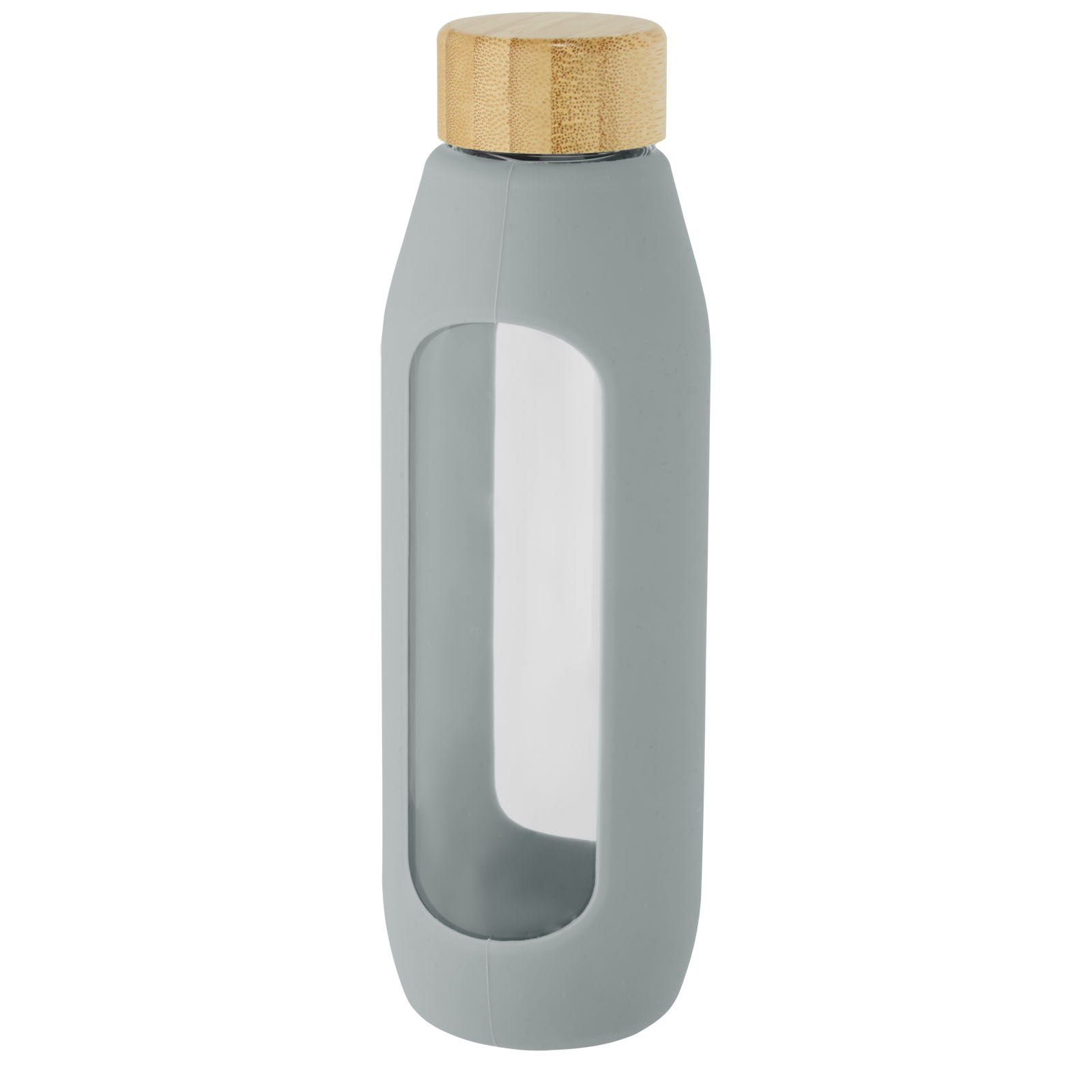 Bouteille Tidan de 600 ml en verre borosilicate avec grip en silicone
