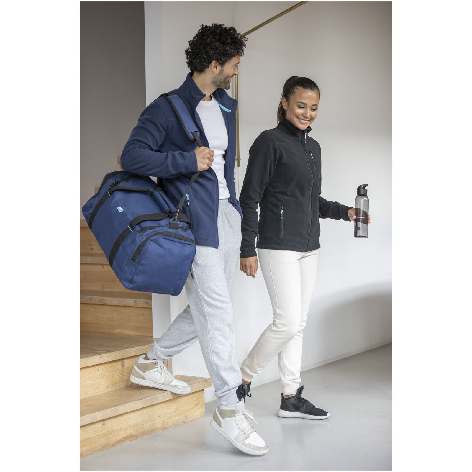 Elevate Veste Amber pour homme en polaire recyclée GRS entièrement zippée