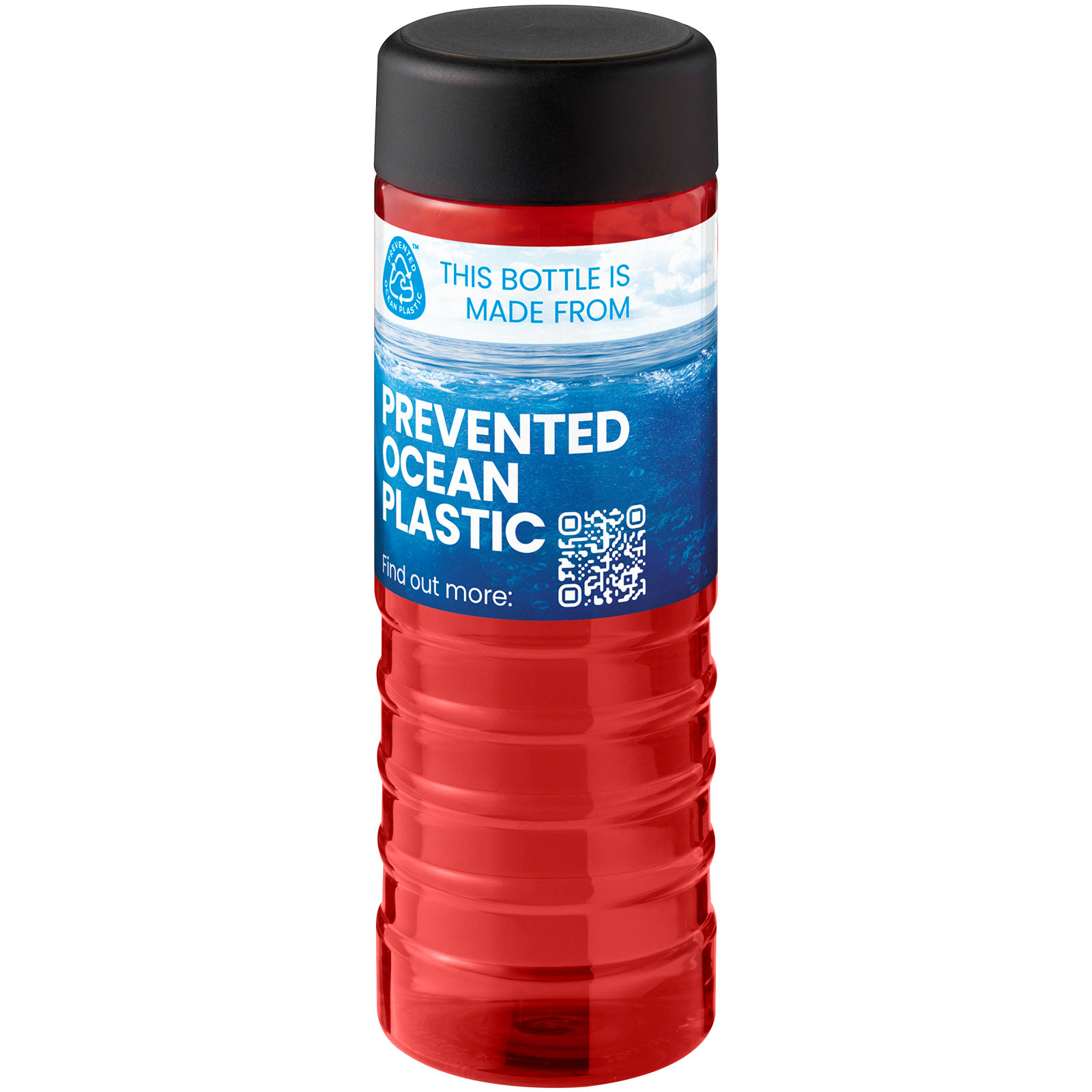 Bouteille de sport H2O Active® Eco Treble de 750 ml avec couvercle vissé