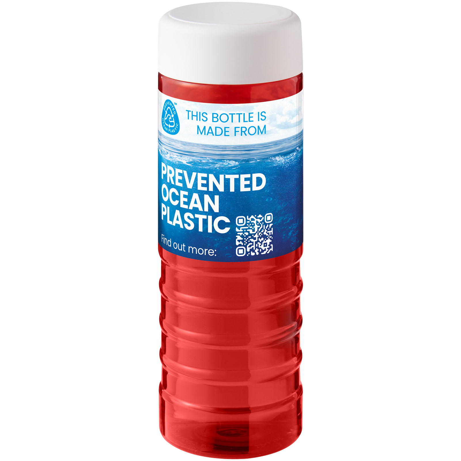 Bouteille de sport H2O Active® Eco Treble de 750 ml avec couvercle vissé