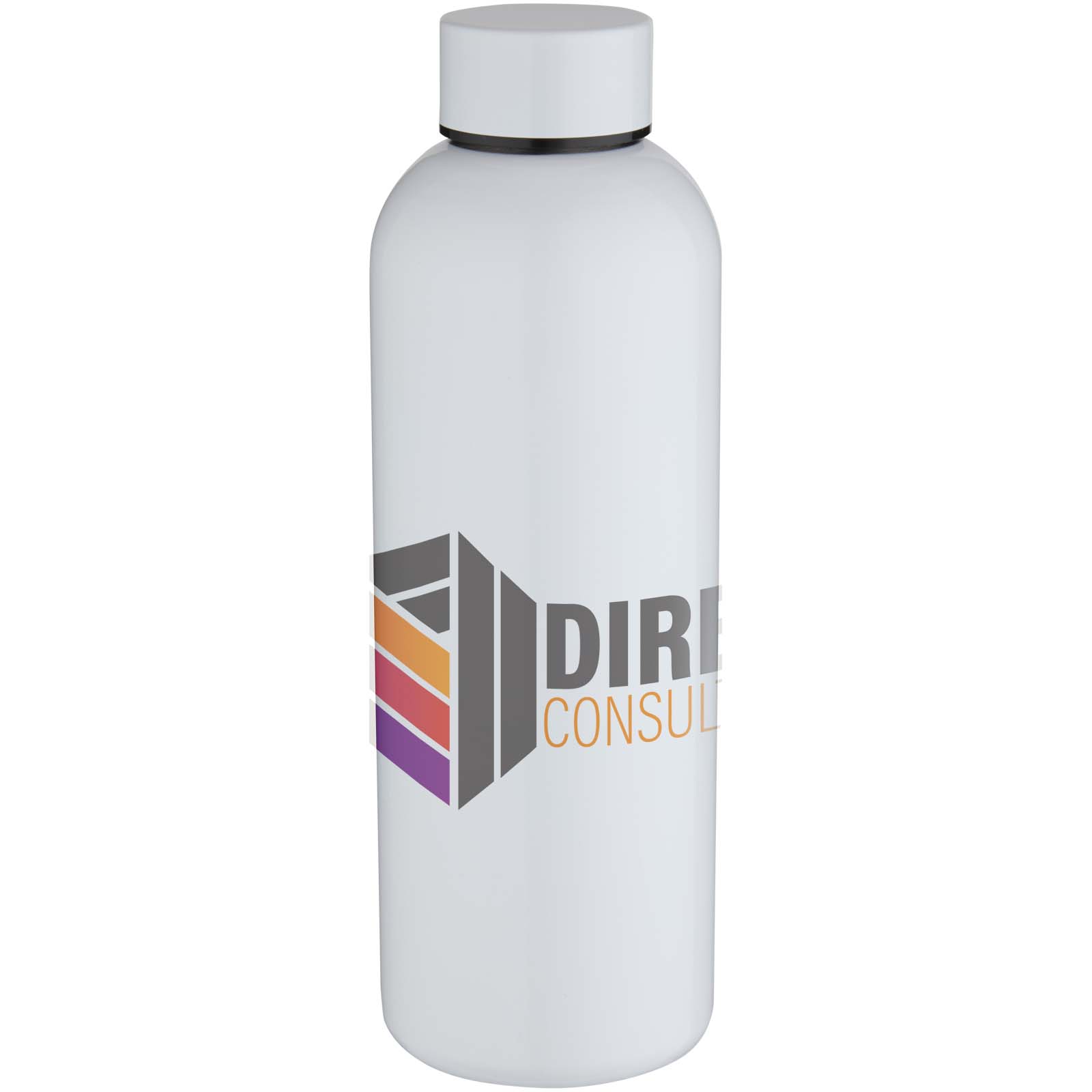 Bouteille d’eau Spring de 750 ml en acier inoxydable recyclé certifié RCS avec impression par sublimation