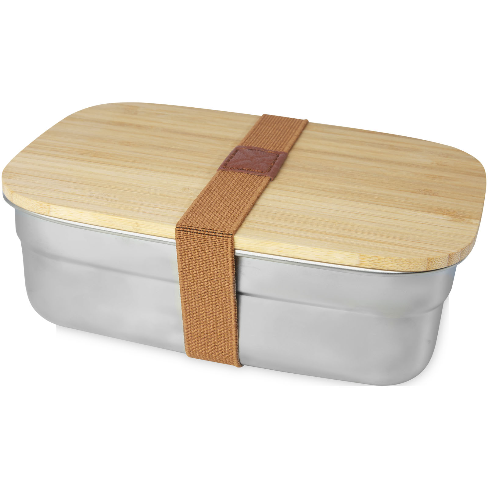 Seasons Boîte repas Tite en acier inoxydable avec couvercle en bambou 700 ml