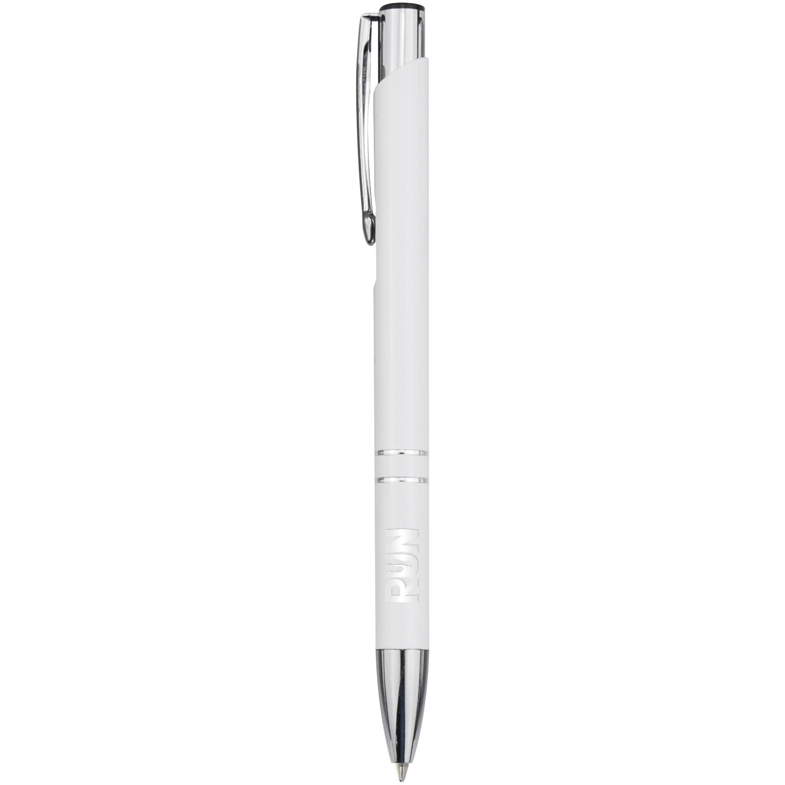 Stylo bille en aluminium recyclé Moneta (encre noire)