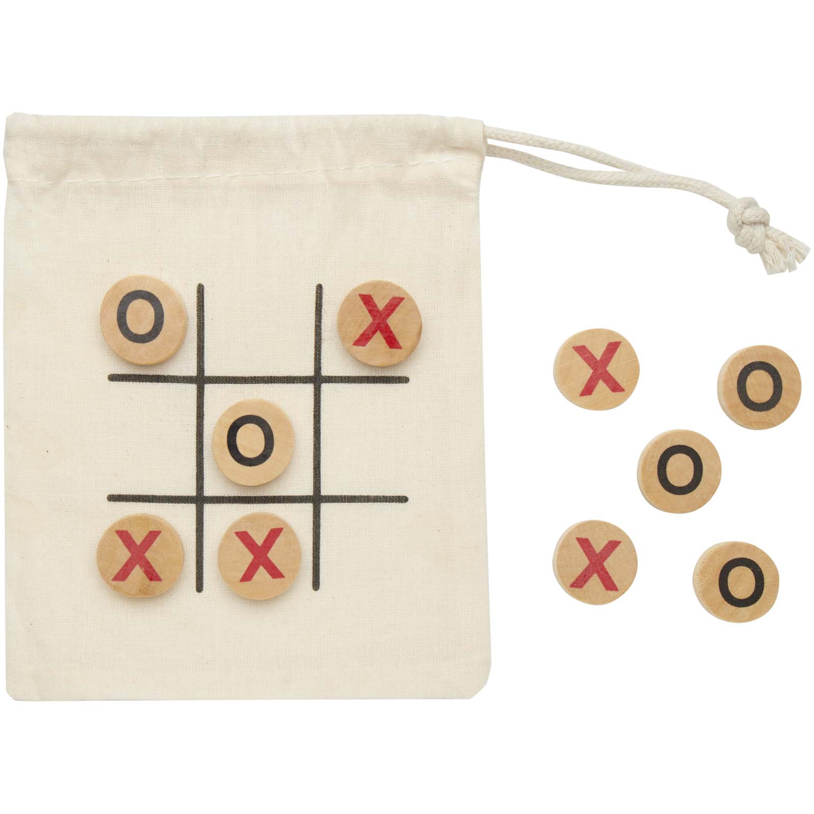 Jeu de morpion Whorl en bois