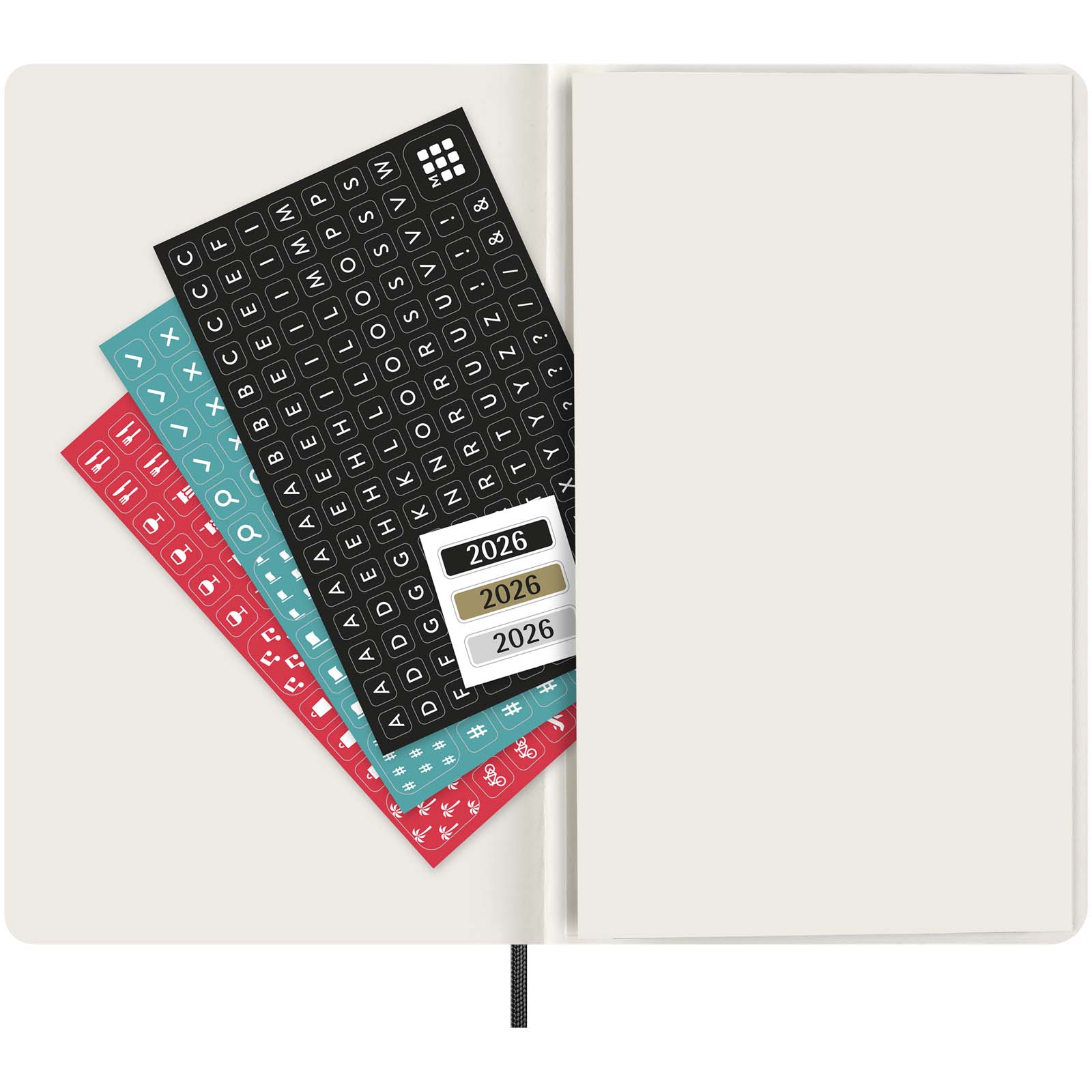 Agenda L quotidien 12 mois Moleskine à couverture souple