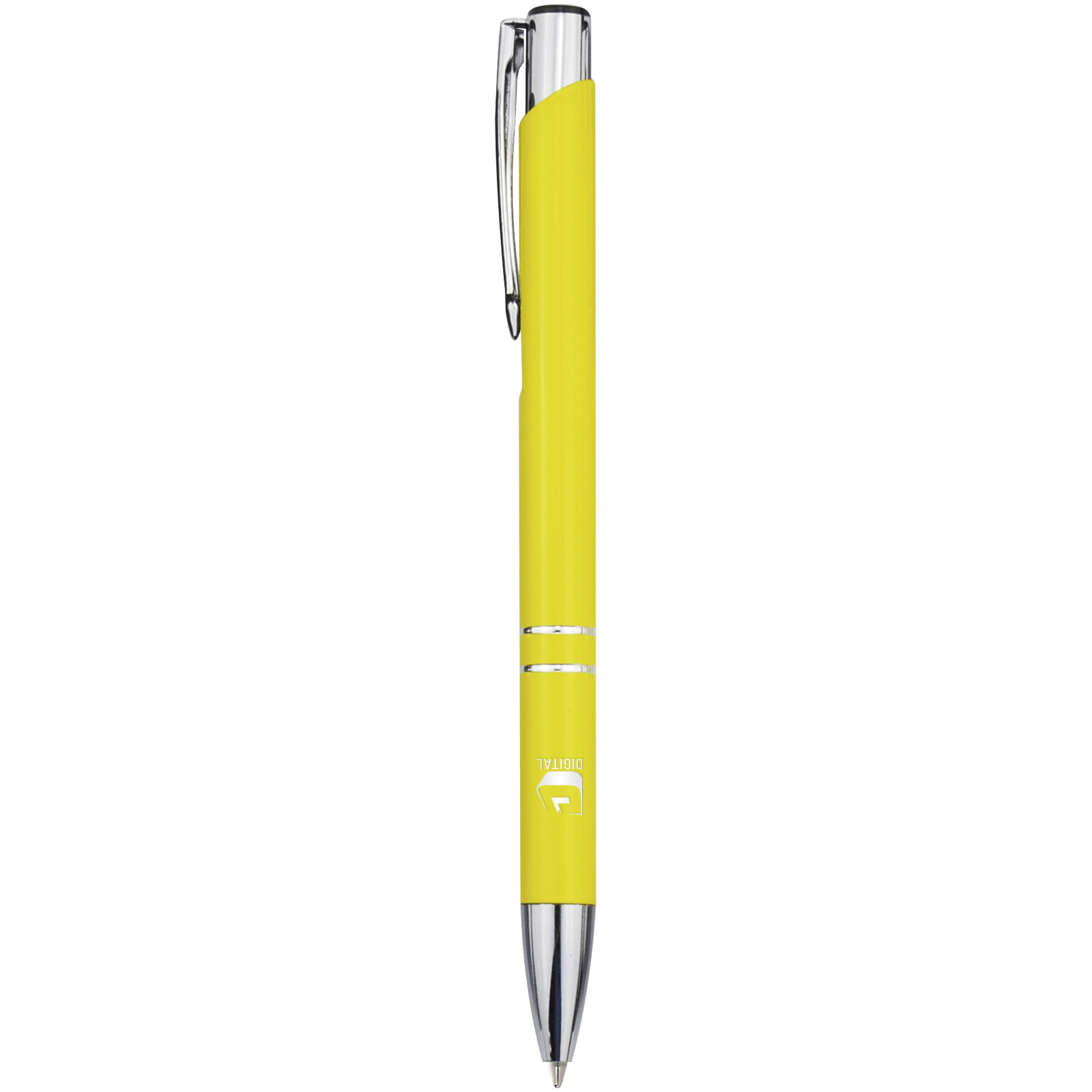 Stylo bille en aluminium recyclé Moneta (encre noire)