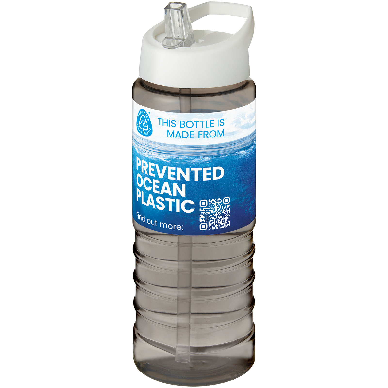Bouteille de sport H2O Active® Eco Treble de 750 ml avec couvercle à bec verseur