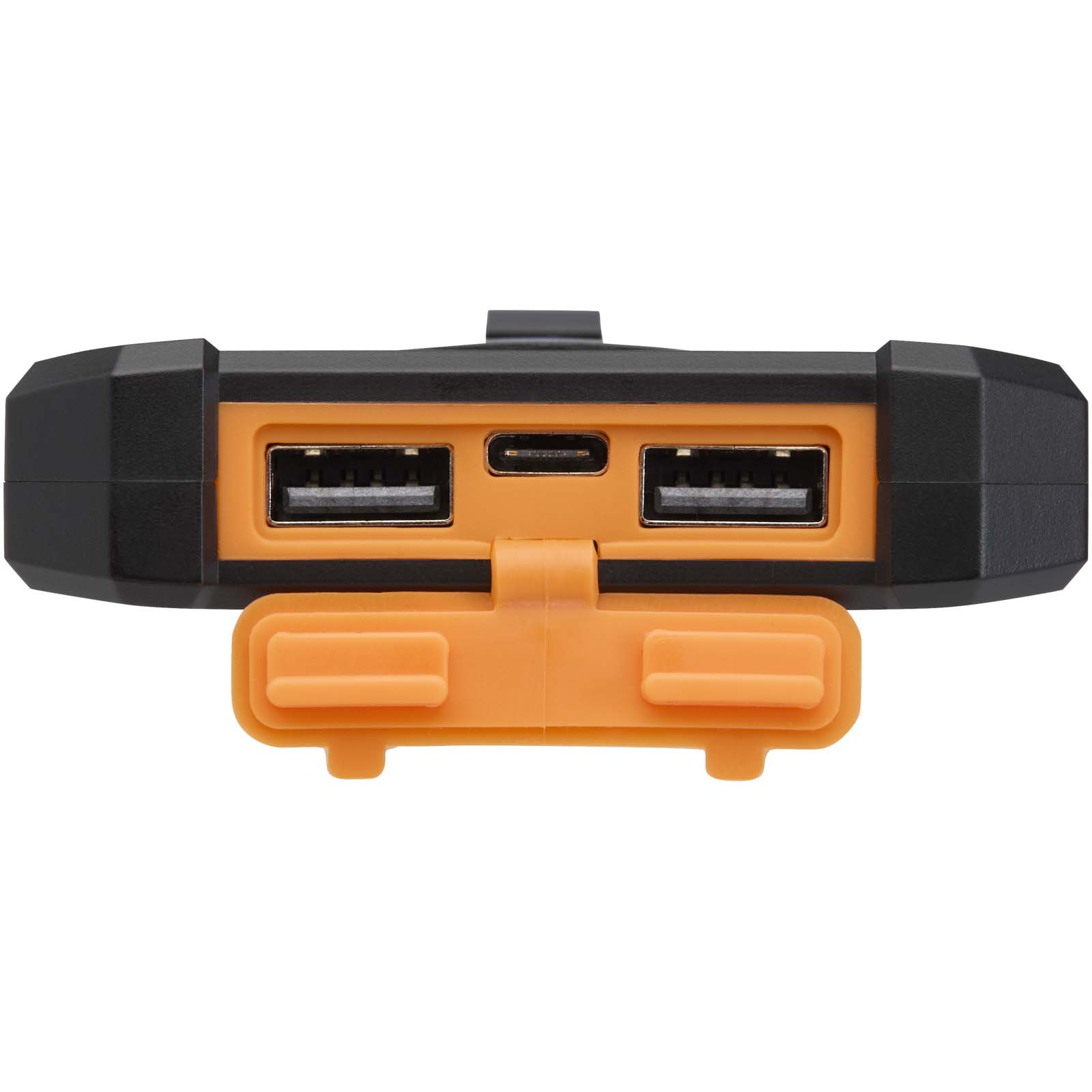 Batterie de secours solaire Altair robuste de 5 000 mAh et 10 W en plastique recyclé avec lampe de poche intégrée