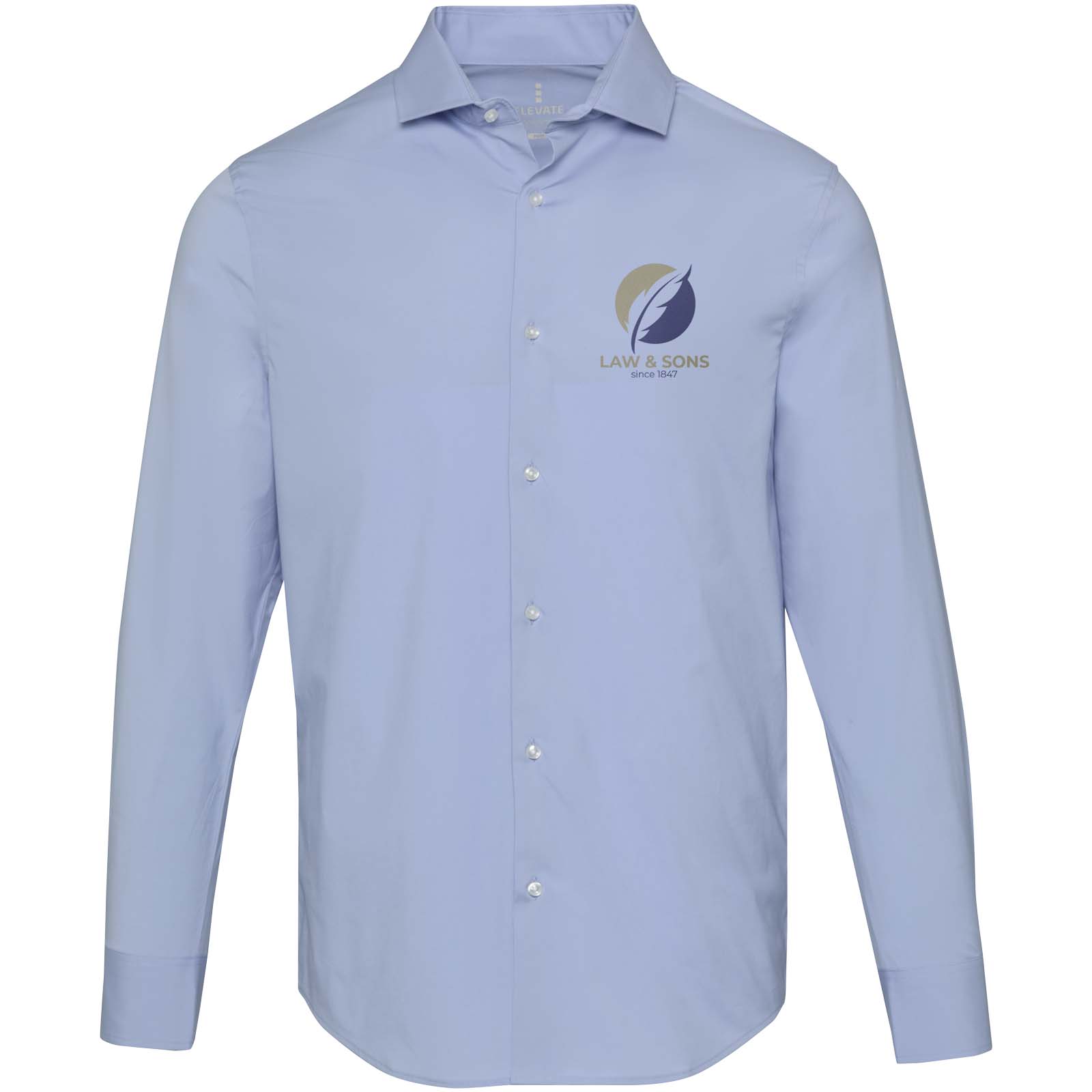 Elevate Chemise en popeline homme de 133 g/m² Carnelian