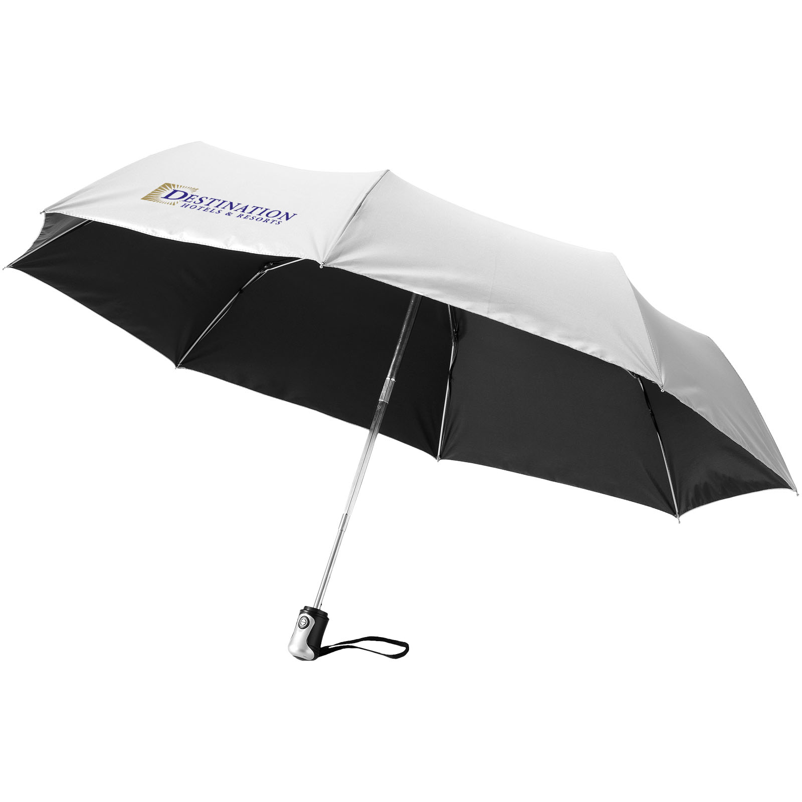 Parapluie 21.5" 3 sections ouverture fermeture automatique Alex