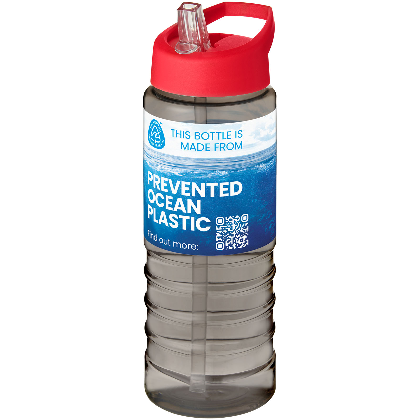 Bouteille de sport H2O Active® Eco Treble de 750 ml avec couvercle à bec verseur