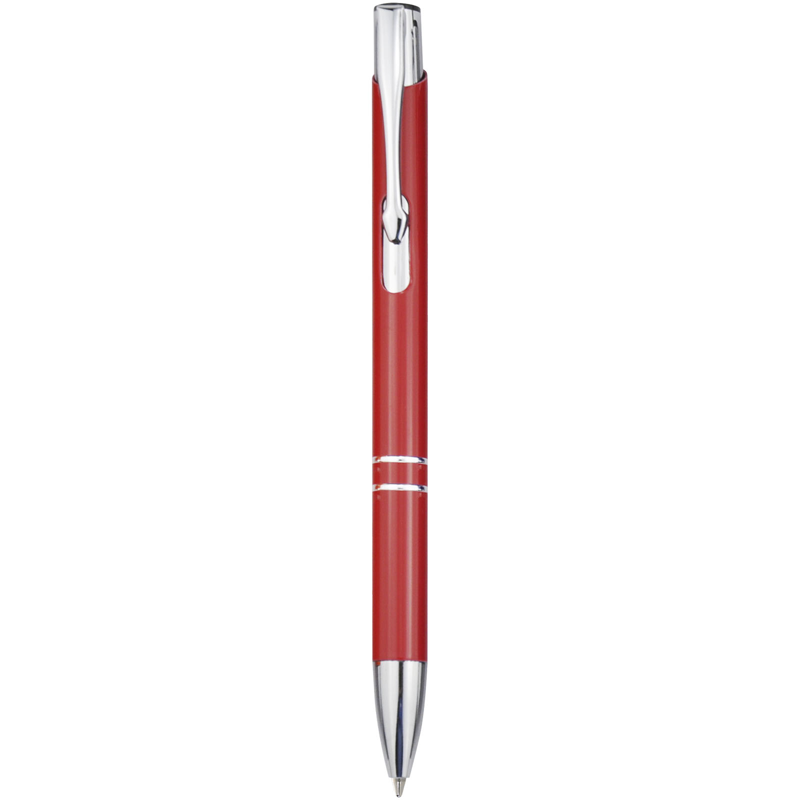 Stylo bille en aluminium recyclé Moneta (encre noire)