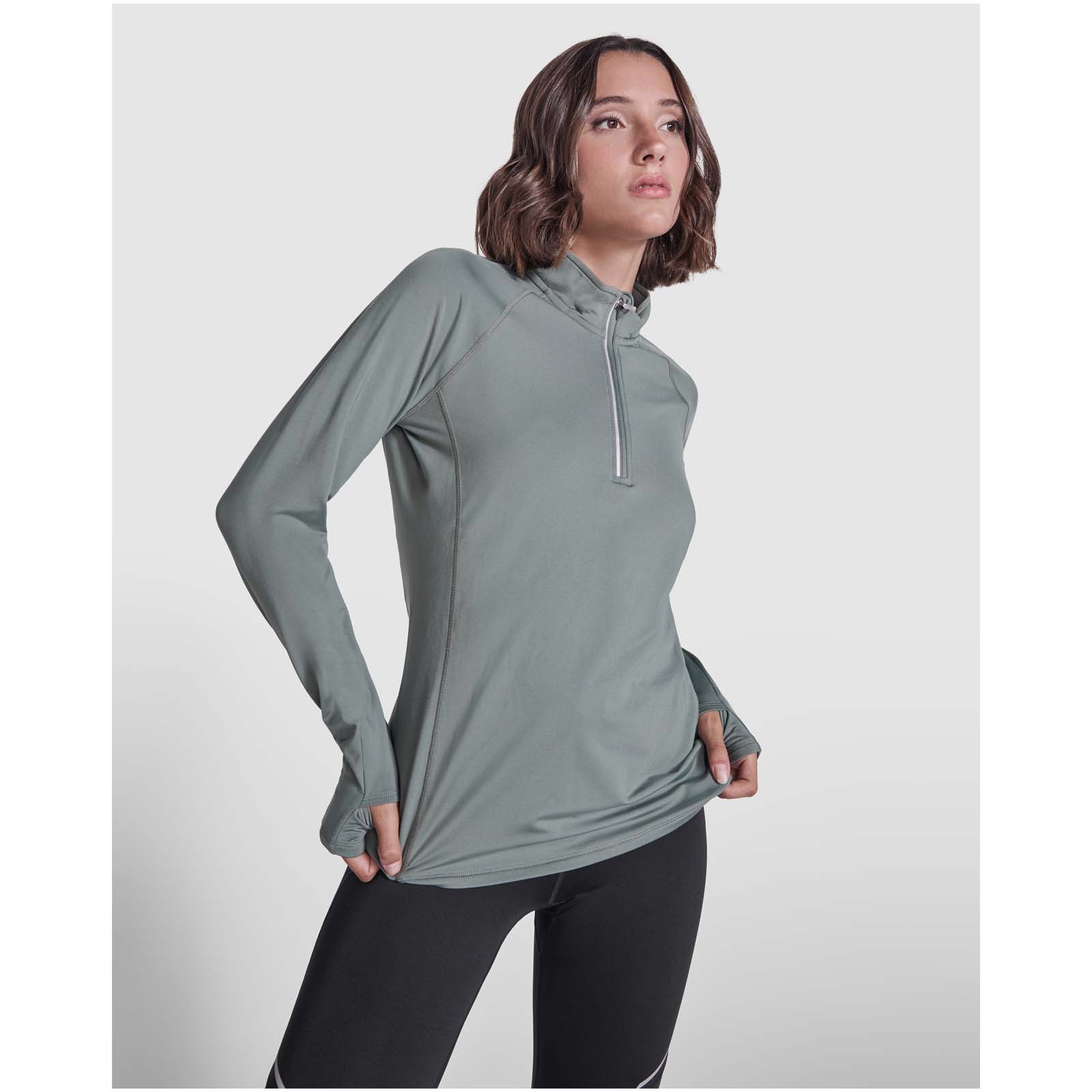 Roly Sweatshirt de 200 g/m² Estambul à manches longues et demi-zip pour femme