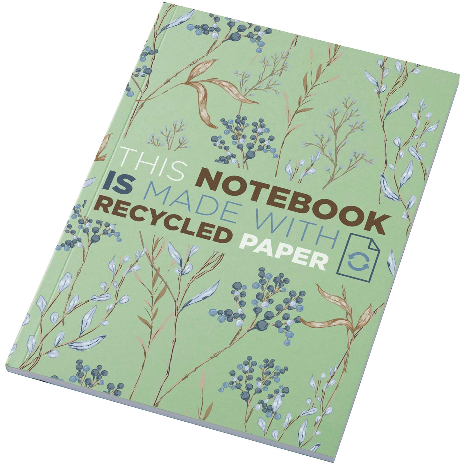 Cahier Novella Austen Colours recyclé A5 à couverture souple de 50 feuilles