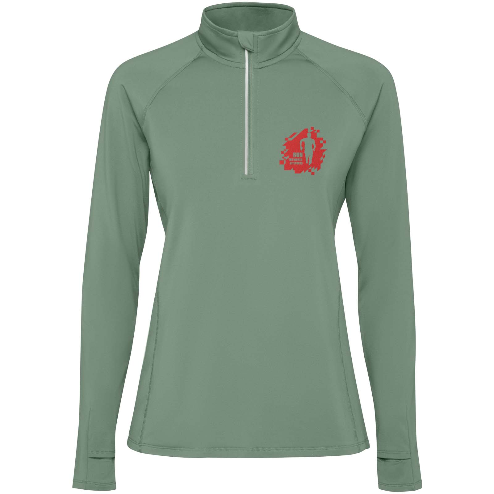 Roly Sweatshirt de 200 g/m² Estambul à manches longues et demi-zip pour femme