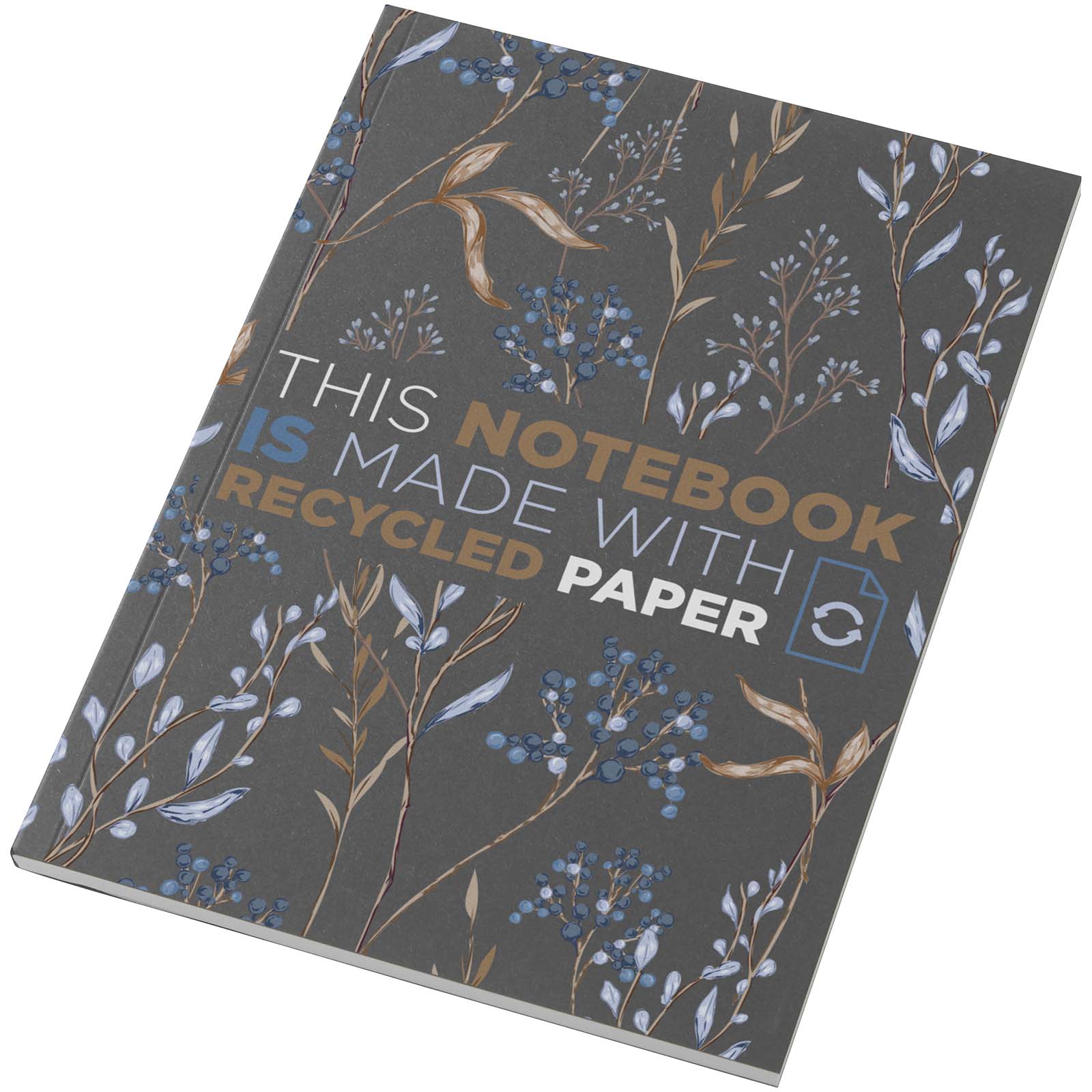 Cahier Novella Austen Colours recyclé A5 à couverture souple de 50 feuilles
