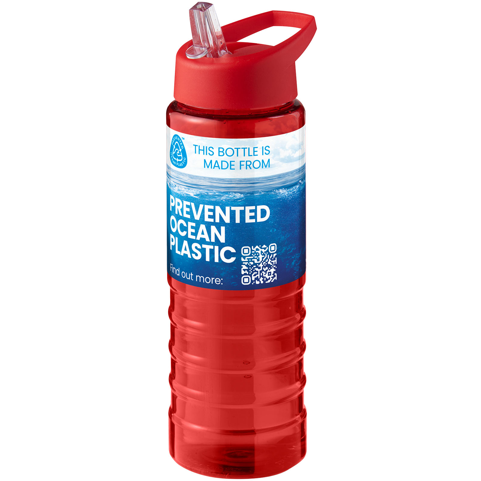 Bouteille de sport H2O Active® Eco Treble de 750 ml avec couvercle à bec verseur