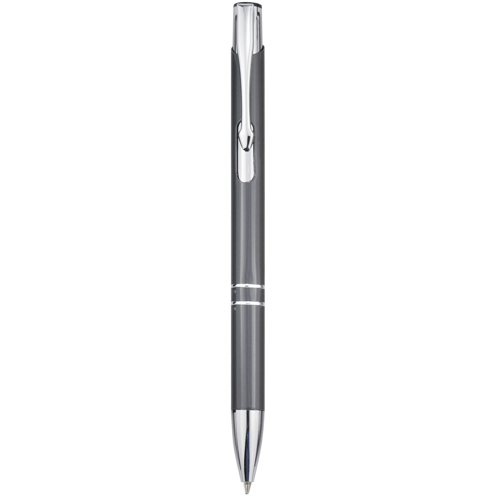 Stylo bille en aluminium recyclé Moneta (encre noire)