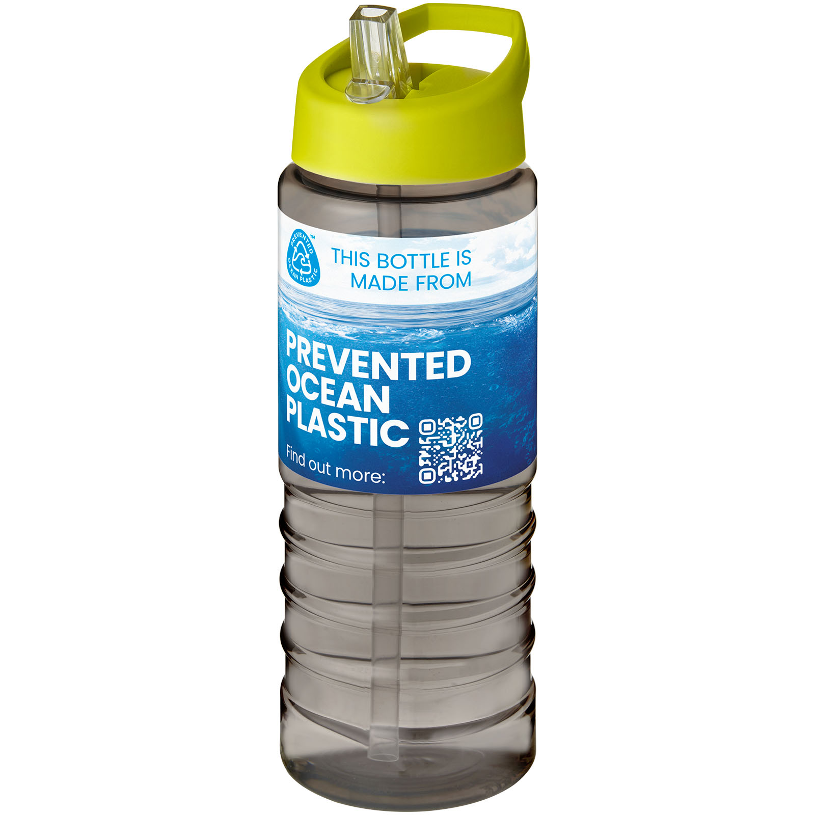 Bouteille de sport H2O Active® Eco Treble de 750 ml avec couvercle à bec verseur
