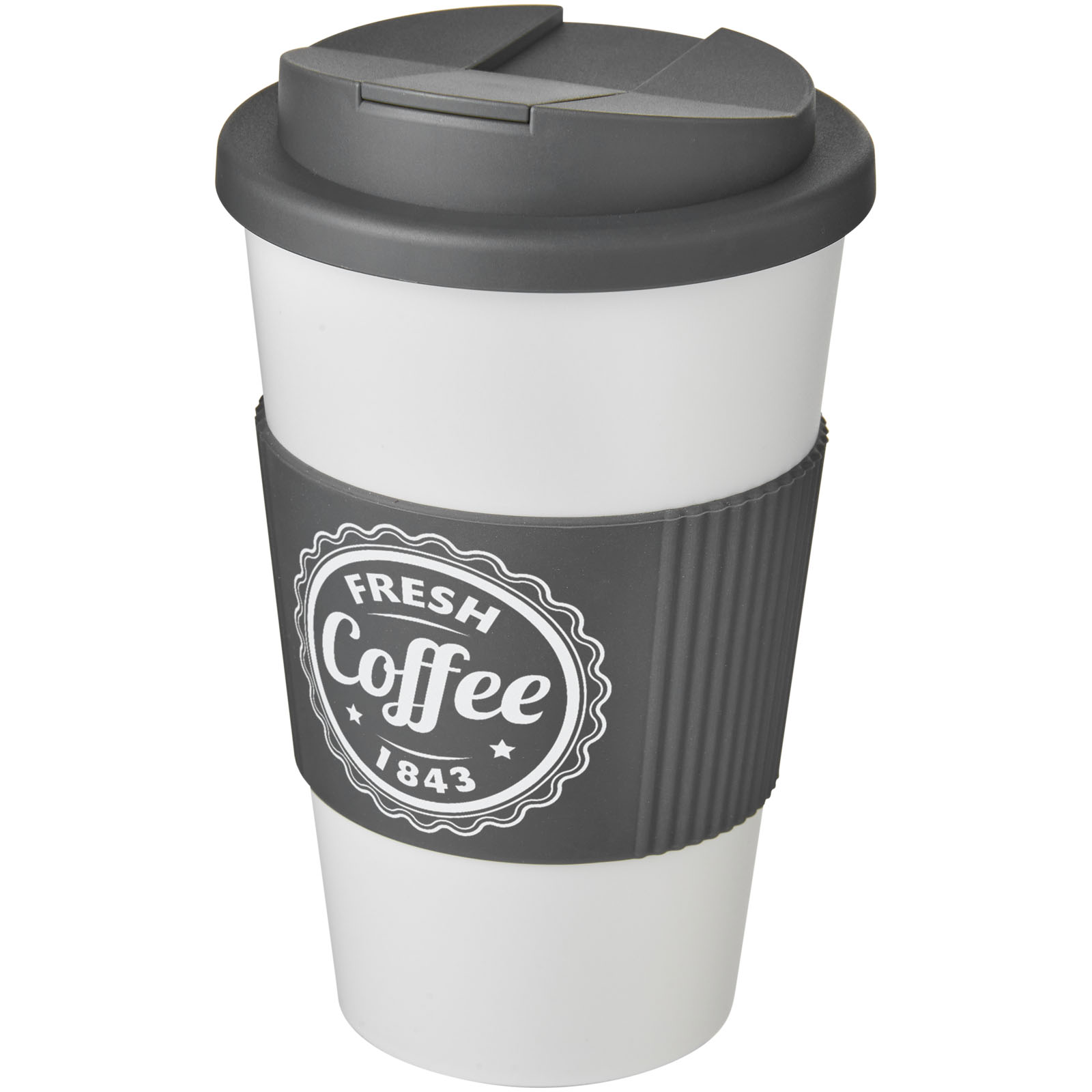 Gobelet isolant Americano® 350ml avec bandeau antidérapant et couvercle anti-fuite