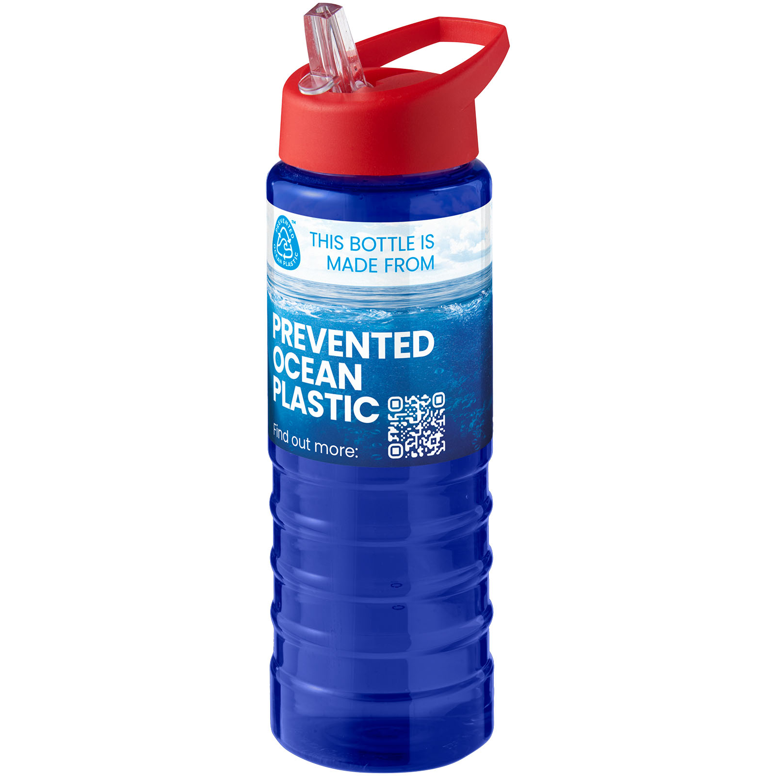 Bouteille de sport H2O Active® Eco Treble de 750 ml avec couvercle à bec verseur