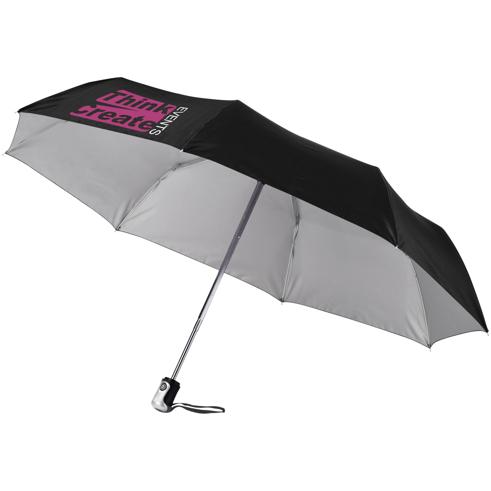 Parapluie 21.5" 3 sections ouverture fermeture automatique Alex