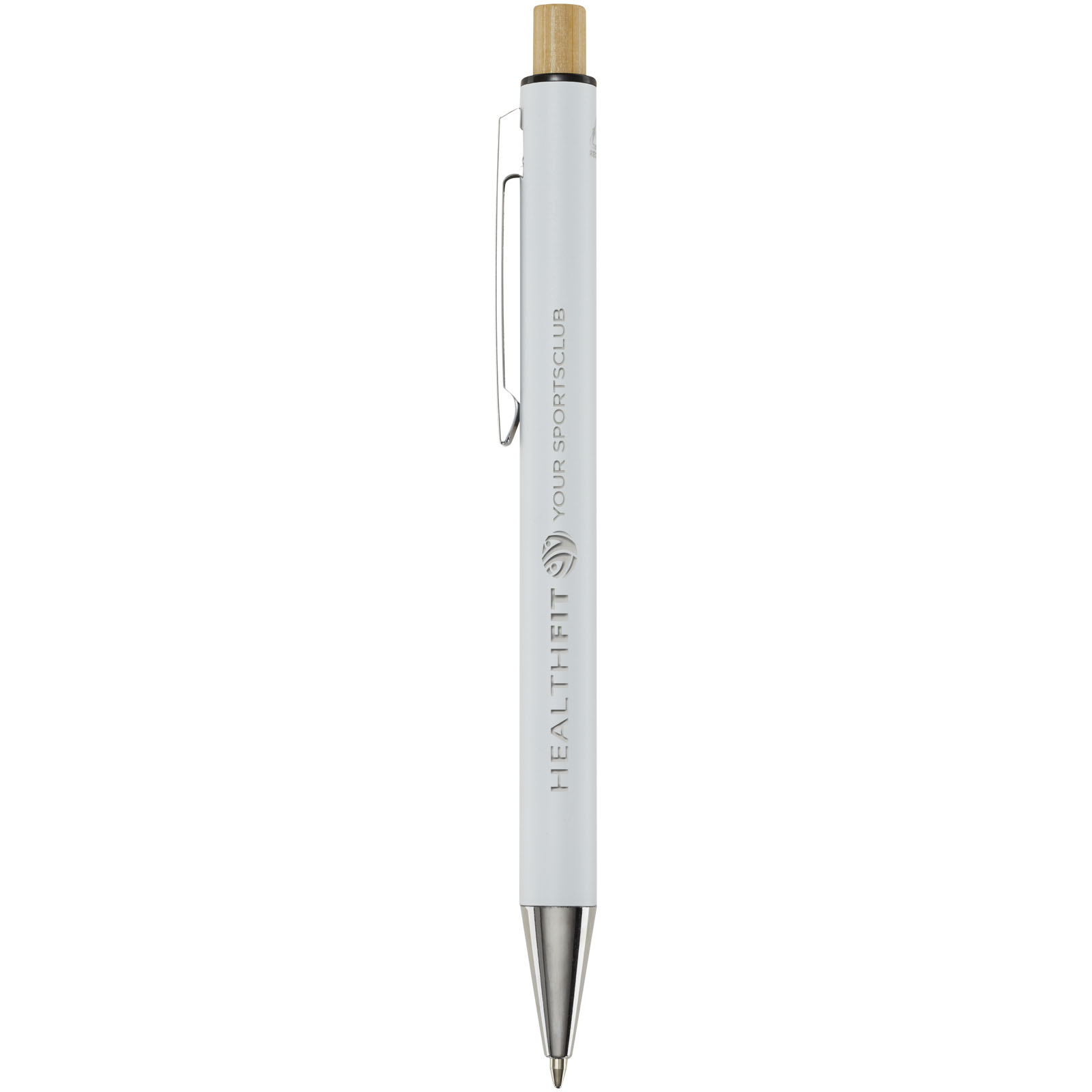 Stylo bille en aluminium recyclé Cyrus (encre noire)