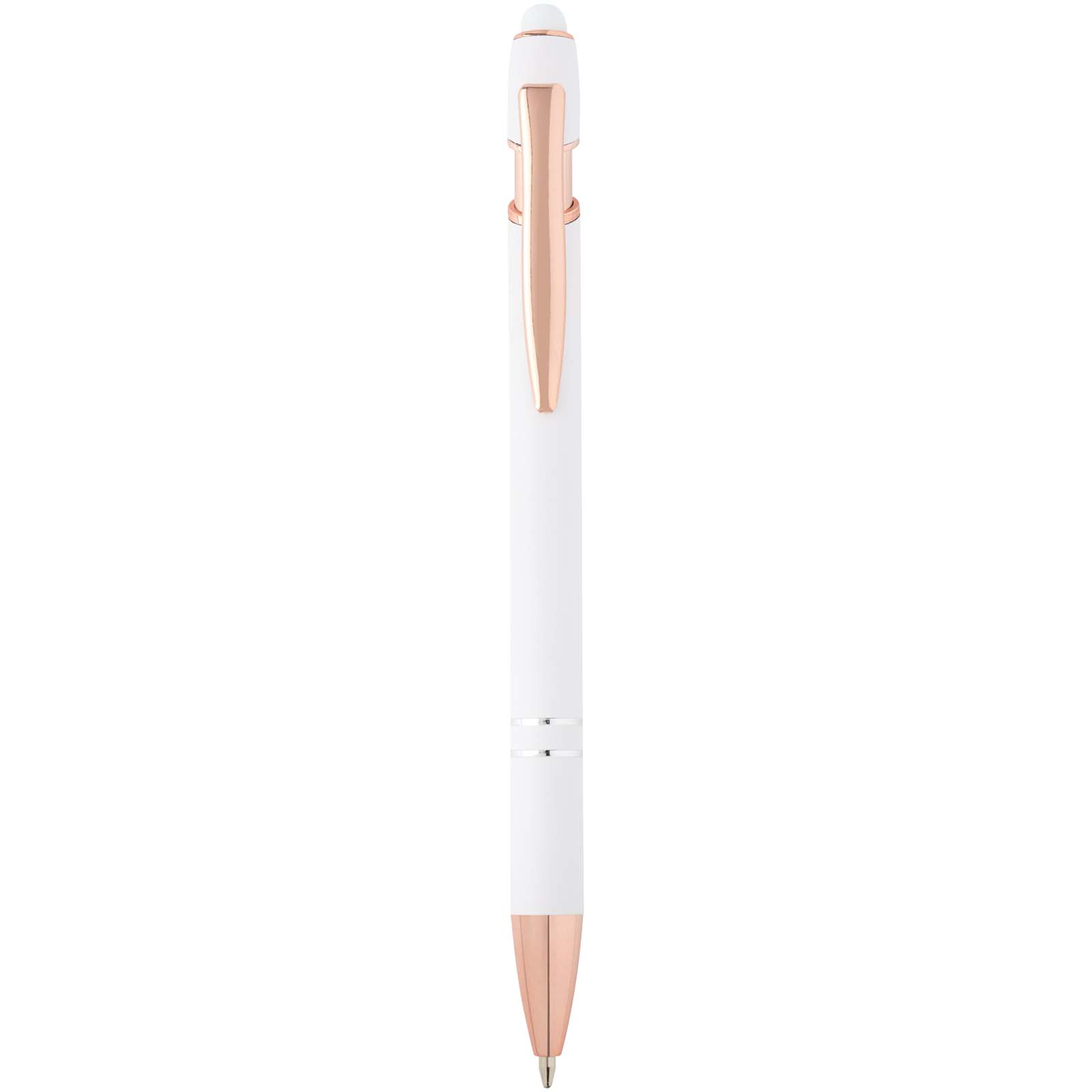 Stylo bille Nanna avec finition or rose (encre bleue)