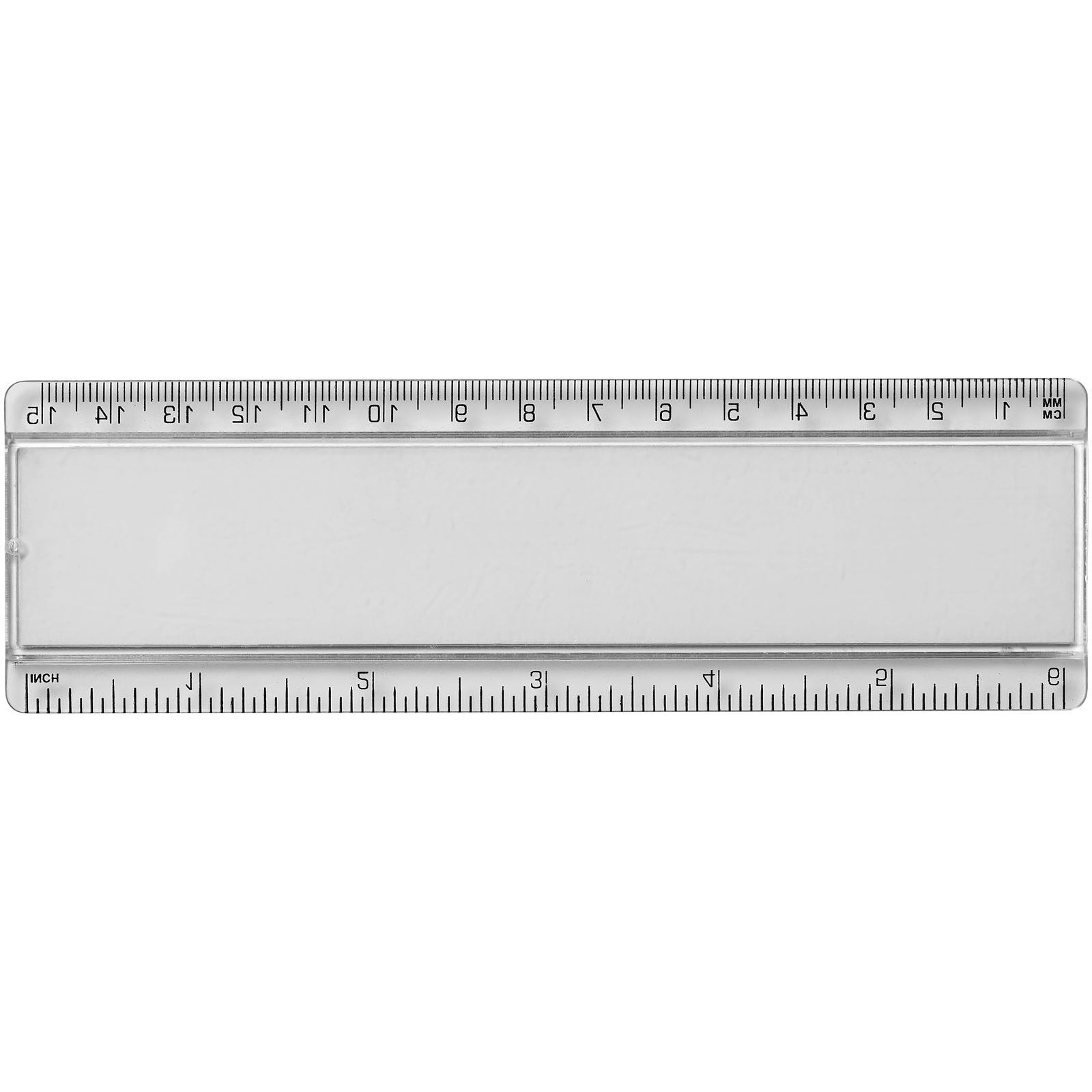 Règle en plastique Ellison 15 cm avec insertion de papier décoratif