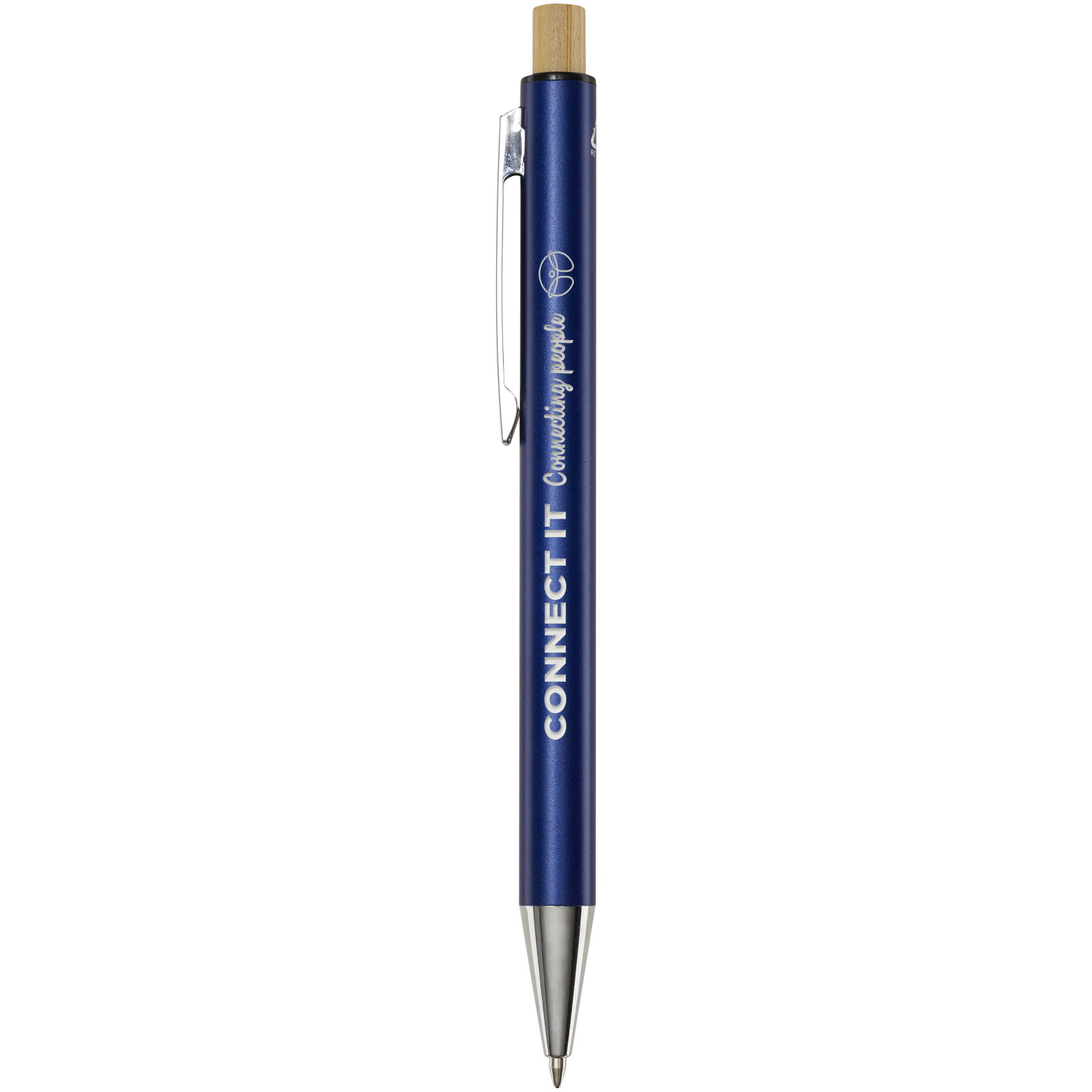 Stylo bille en aluminium recyclé Cyrus (encre noire)