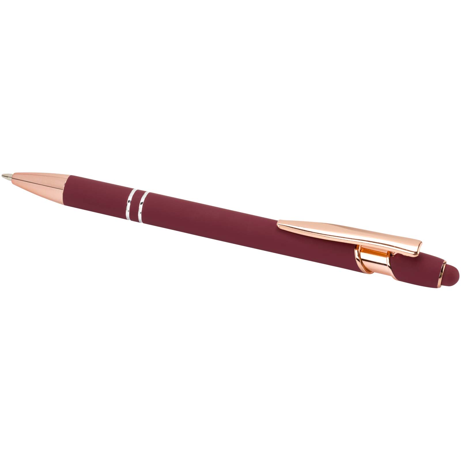 Stylo bille Nanna avec finition or rose (encre bleue)