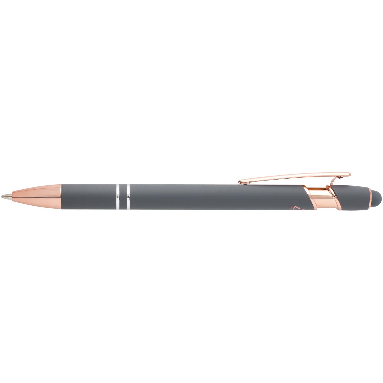 Stylo bille Nanna avec finition or rose (encre bleue)