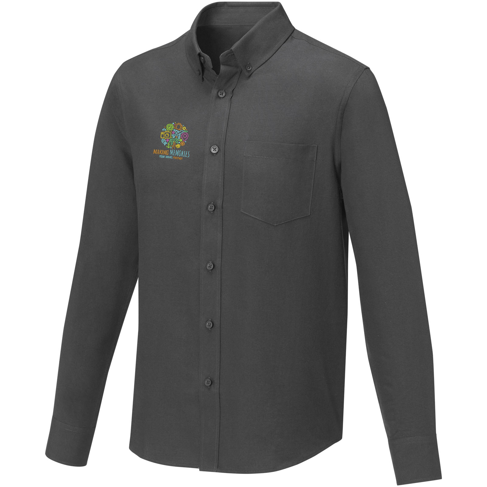Elevate Chemise à manches longues de 130 g/m² Pollux pour homme