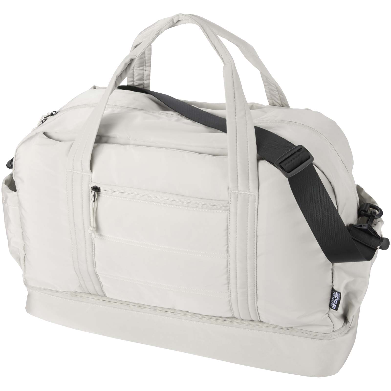 Sac de voyage Puffer recyclé certifié GRS avec fond isolé de 30 L