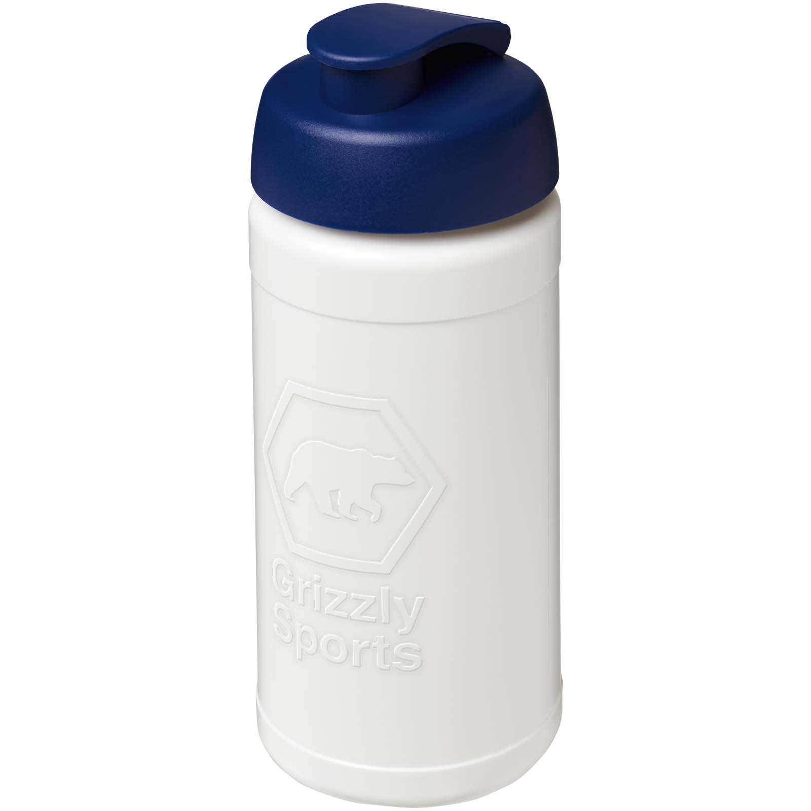 Bouteille de sport Baseline Rise de 500 ml recyclée avec couvercle rabattable