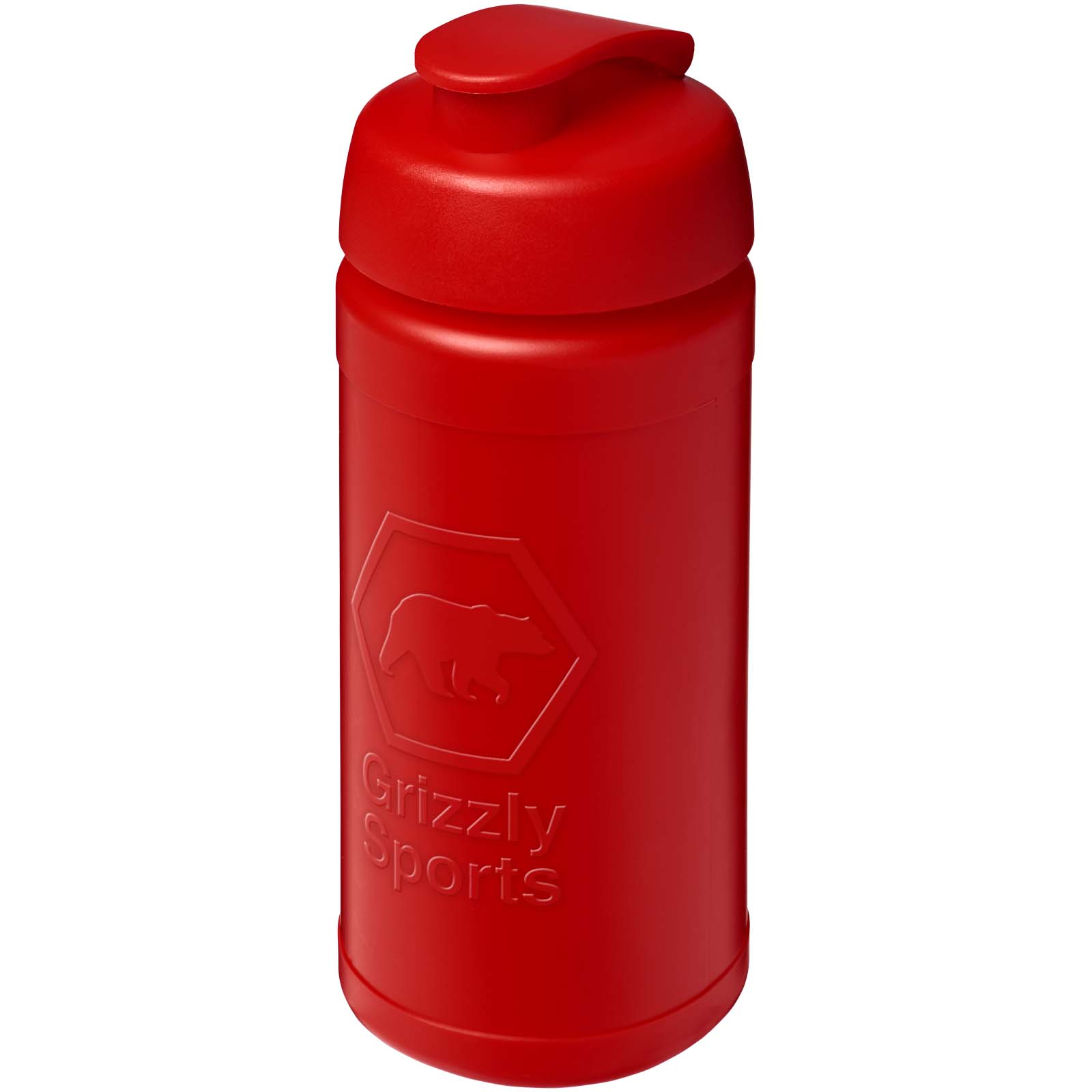 Bouteille de sport Baseline Rise de 500 ml recyclée avec couvercle rabattable