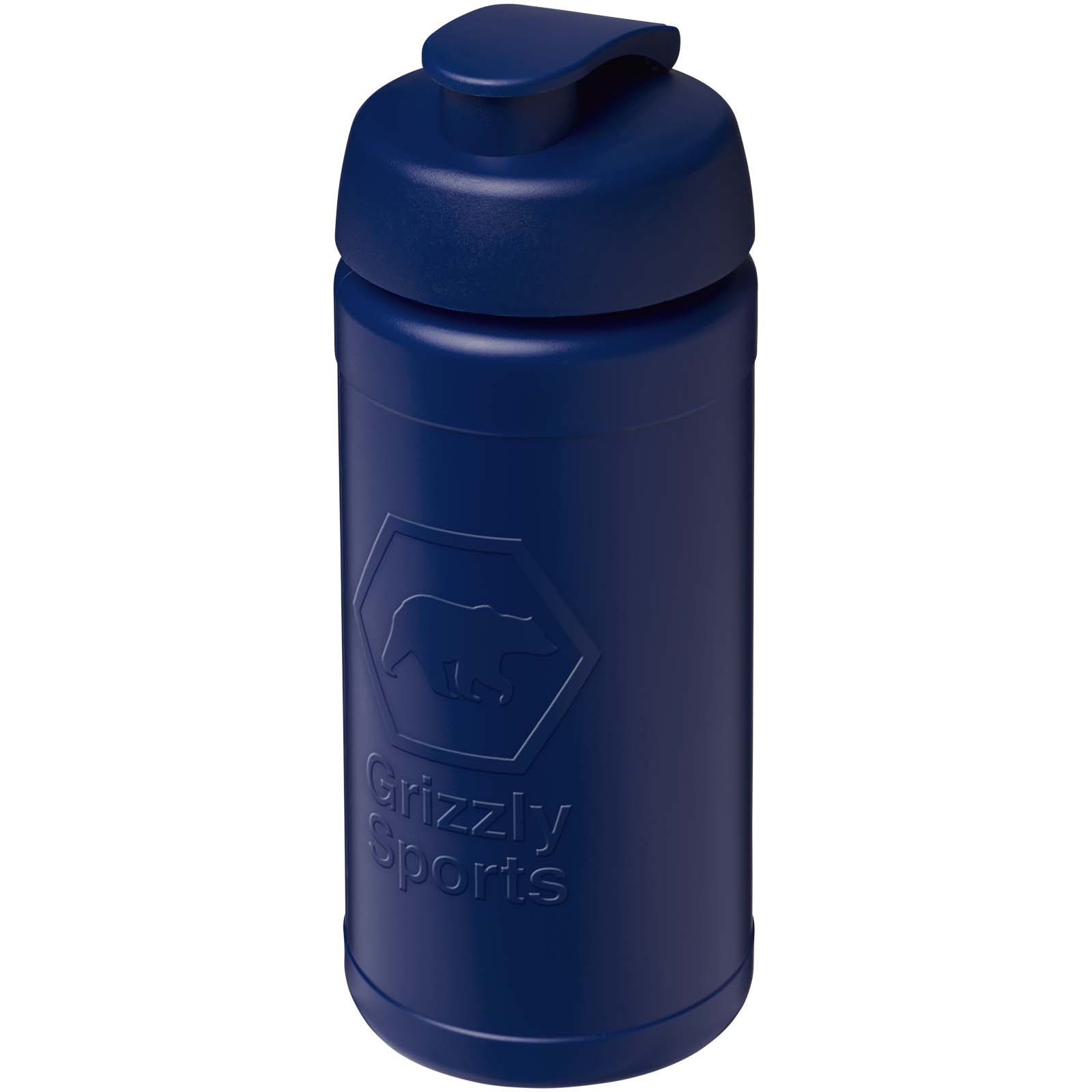 Bouteille de sport Baseline Rise de 500 ml recyclée avec couvercle rabattable