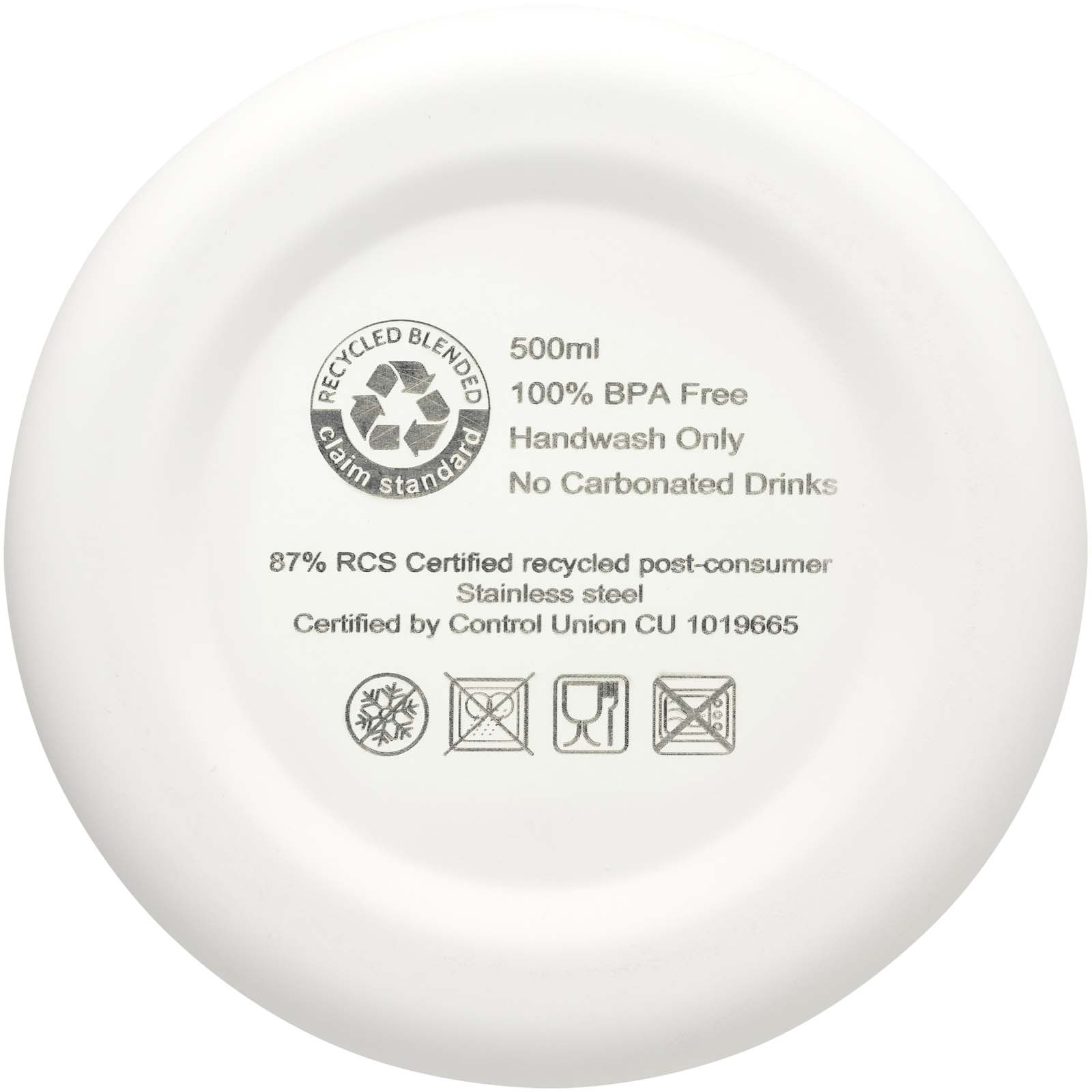 Bouteille isotherme avec isolation par le vide Spring 500 ml en cuivre inoxydable recyclé certifié RCS